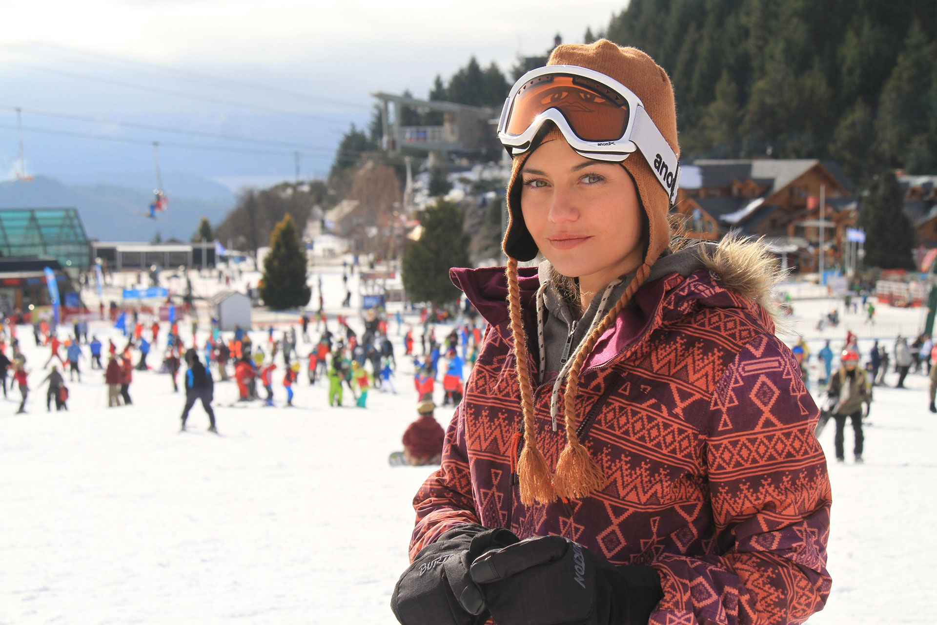 Sofía Jujuy Jiménez en la nieve