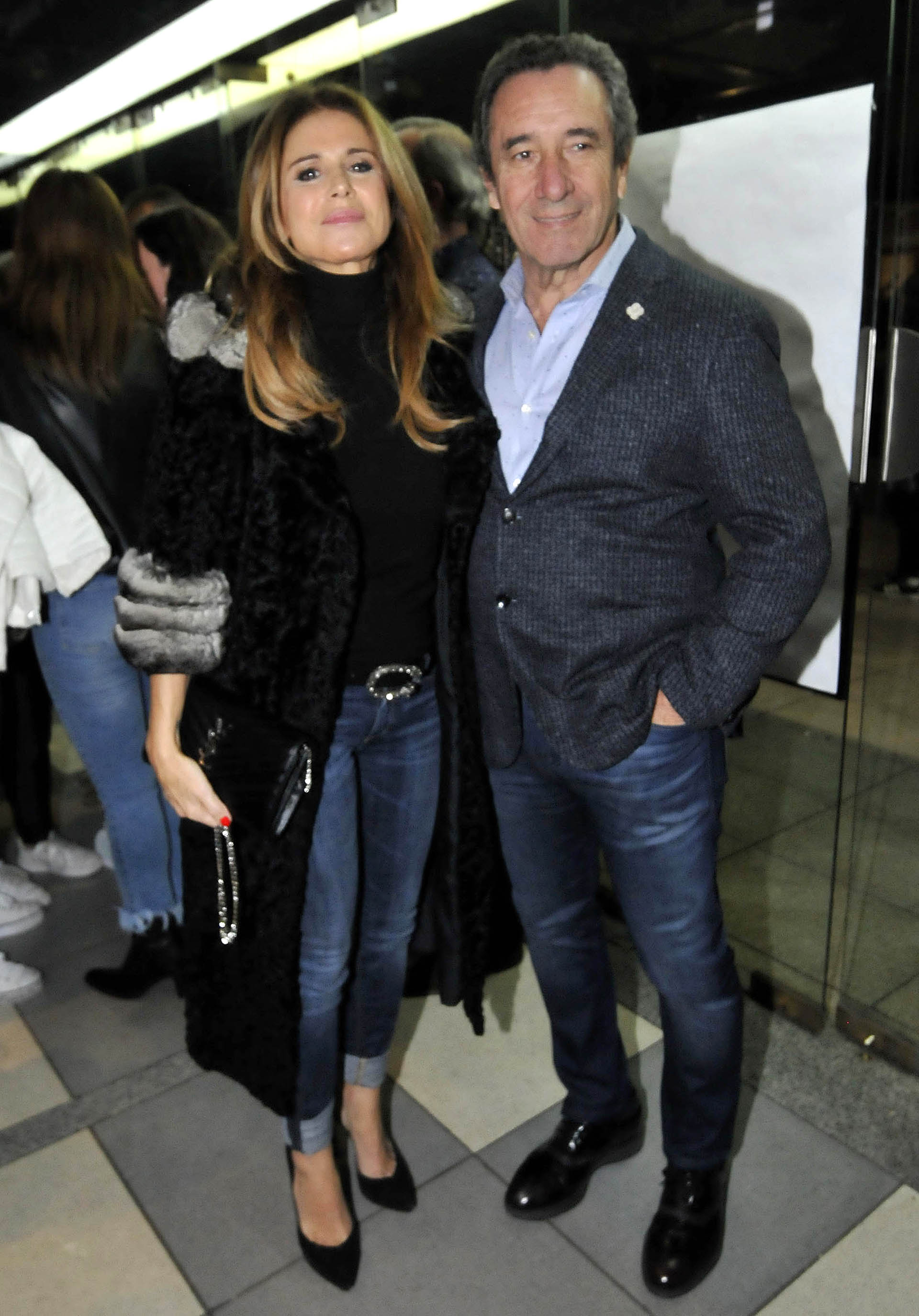 Flavia Palmiero y su pareja Luis Alberto Scalella