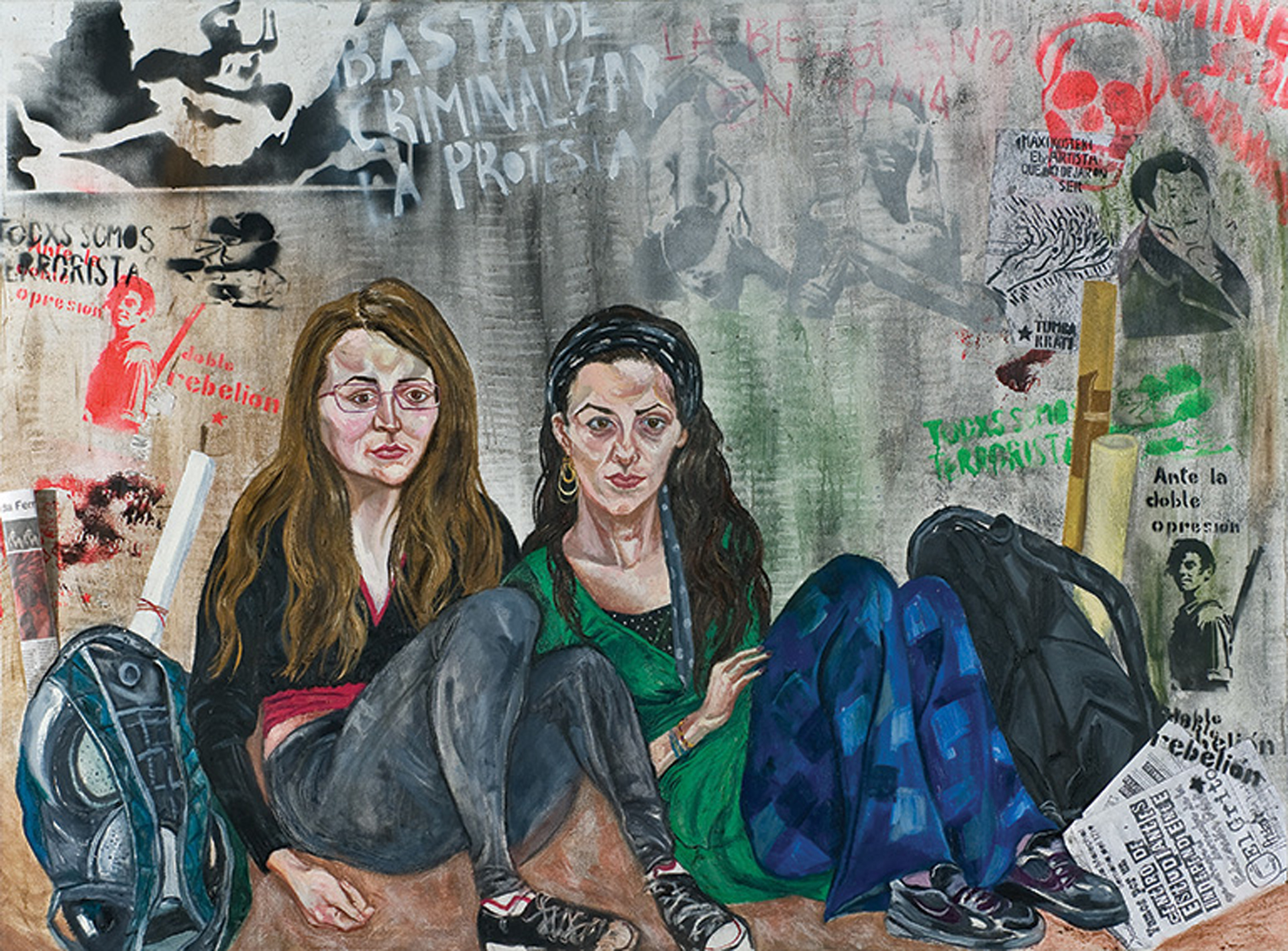 “Toma de la Belgrano”, de Marcia Schvartz, una de las cuatro únicas mujeres ganadoras en Pintura durante los últimos 107 años (gentileza artista)