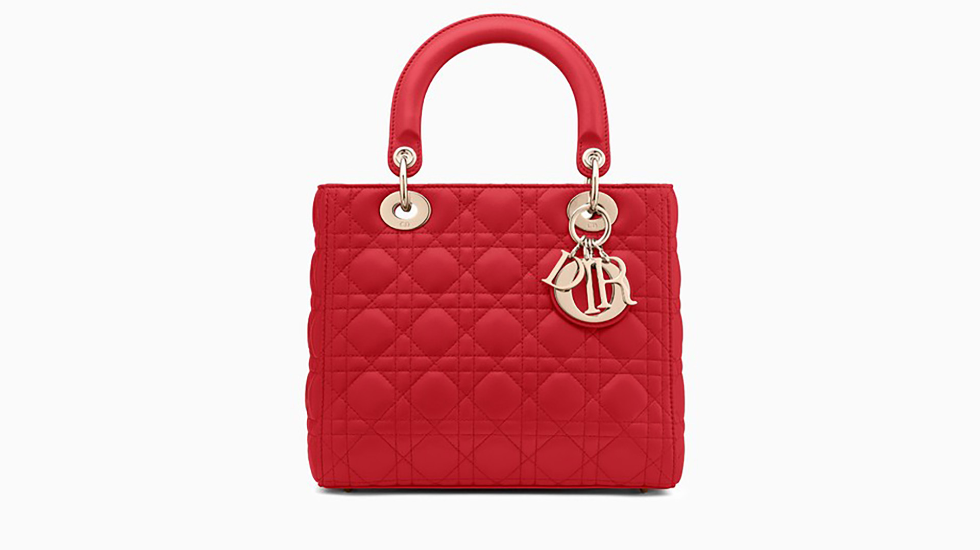 La “Lady Dior” de la firma francesa ya es un ícono de la moda. Este diseño era uno de los más usados por Lady Di y se popularizó en los noventa. Confeccionado en piel de cordero roja tiene las terminaciones en joyería de metal dorado y con doble correa para también poder usarla al hombro. Este bolso tiene dos versiones mas pequeñas, una “medium” y la “mini Lady Dior” (Dior)