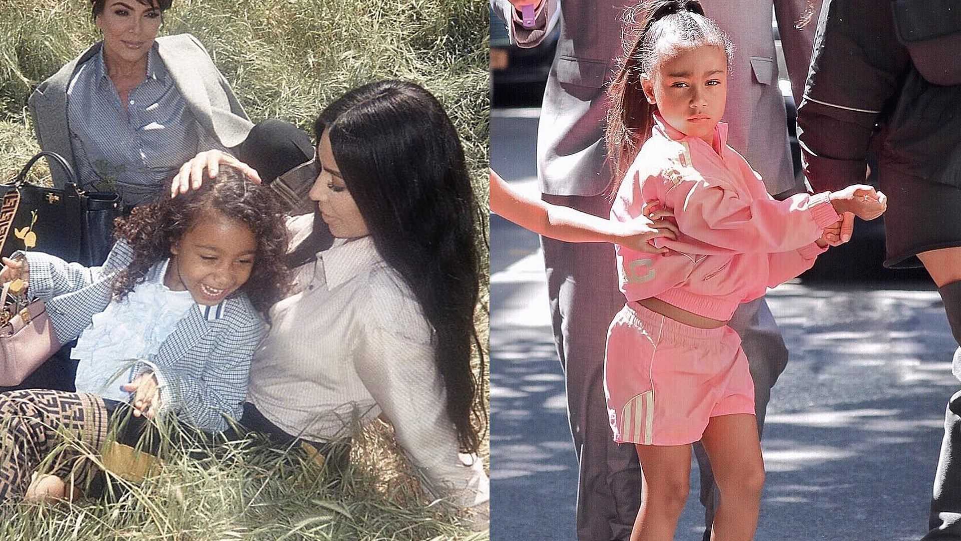 Wanda se inspirró en el look de la hija de Kim y se encargó de replicarlo en su hija Francesca.