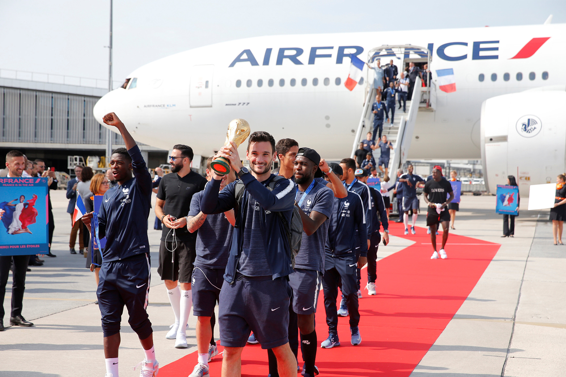 Los jugadores fueron recibidos como héroes