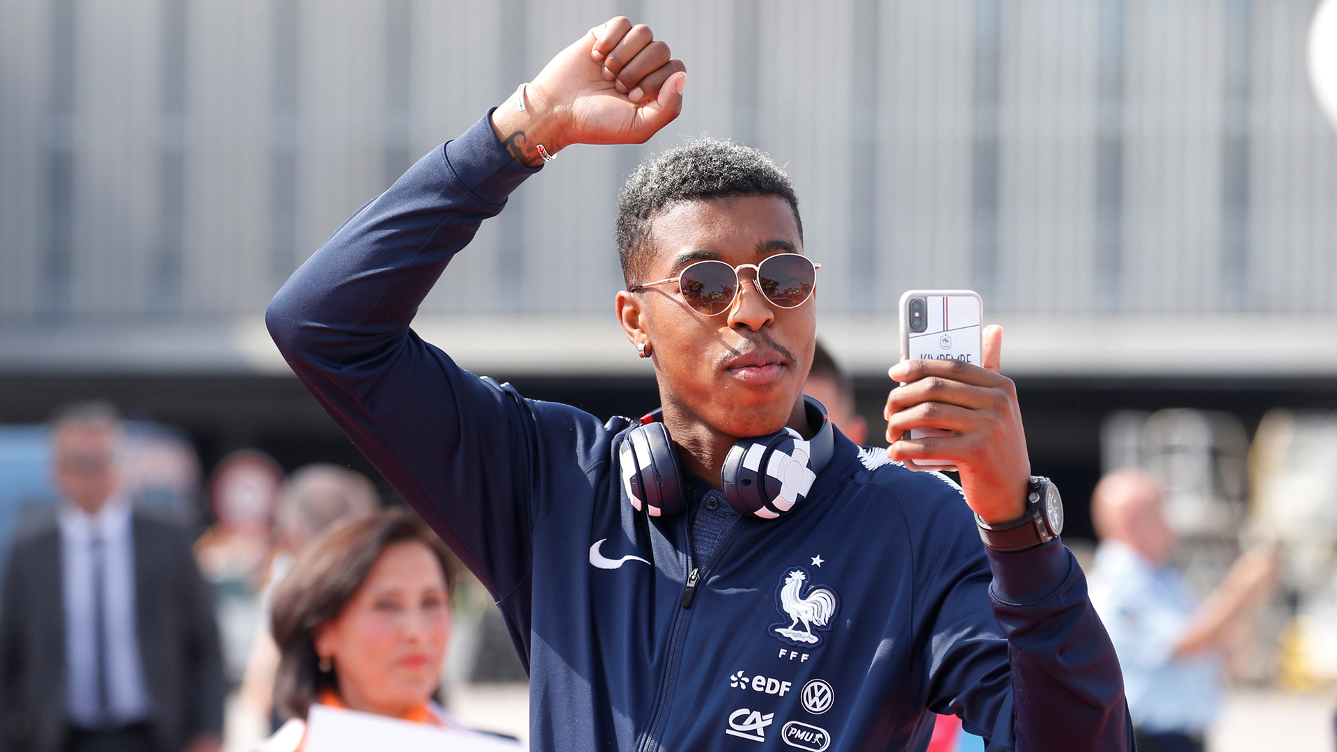Presnel Kimpembe grabó todo lo que sucedía para compartirlo en redes sociales