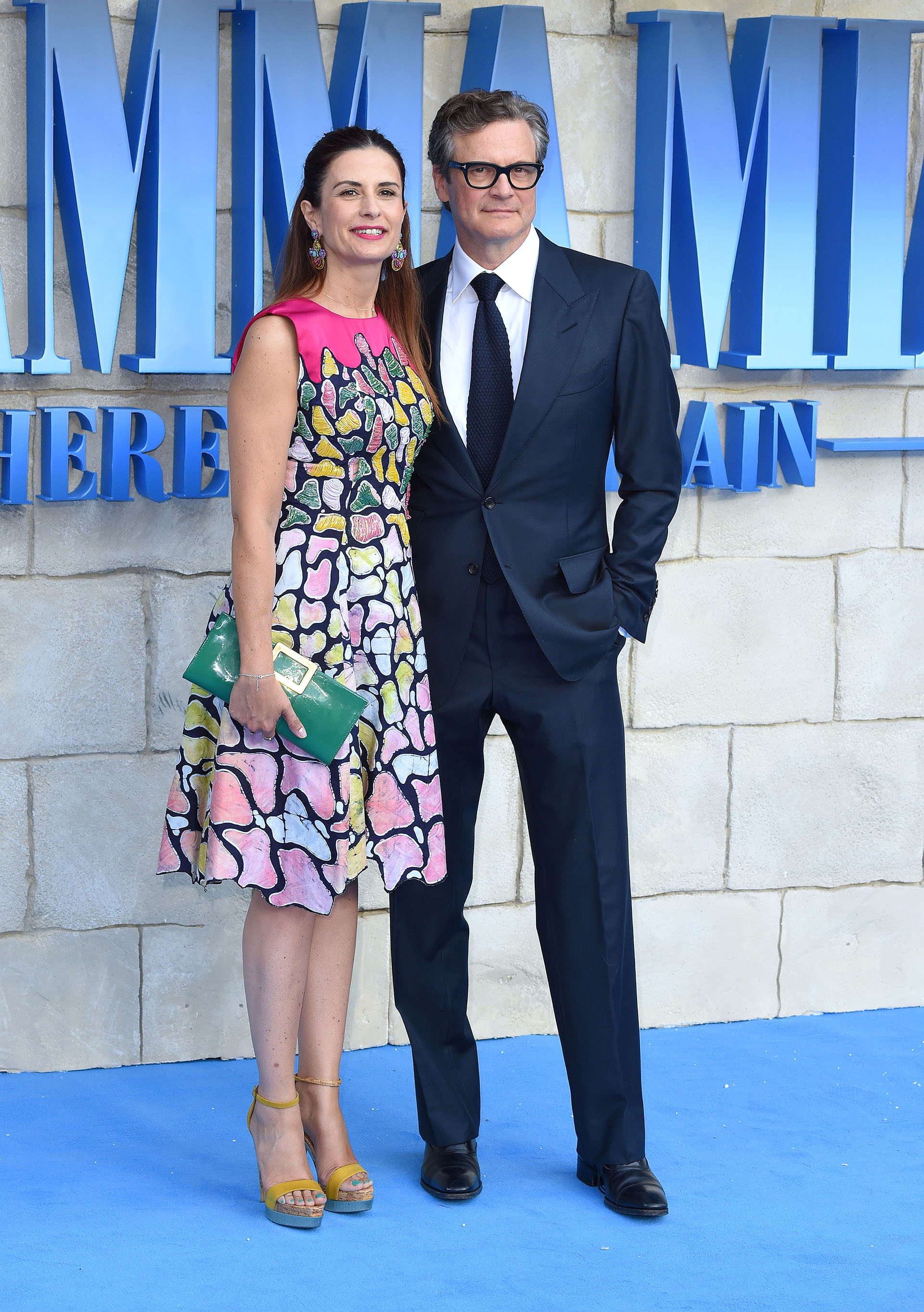 El formal estilismo de Colin Firth y su mujer Livia