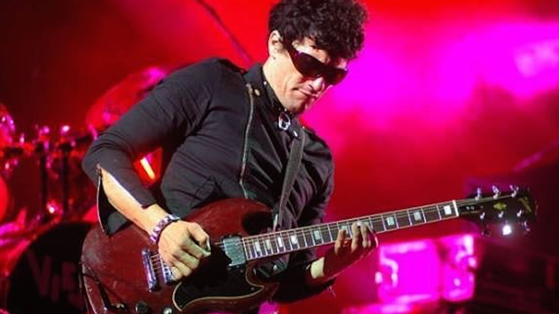 Pity tocando con Viejas Locas, la banda que lo llevó a la gloria.