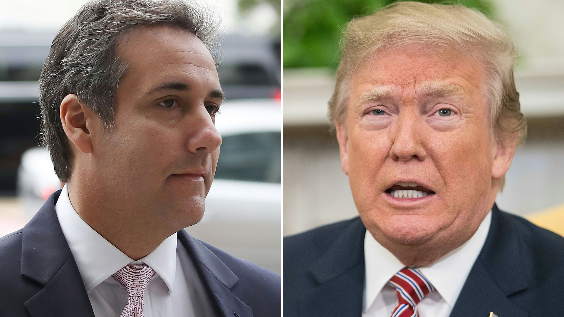 Michael Cohen y Donald Trump (AFP)