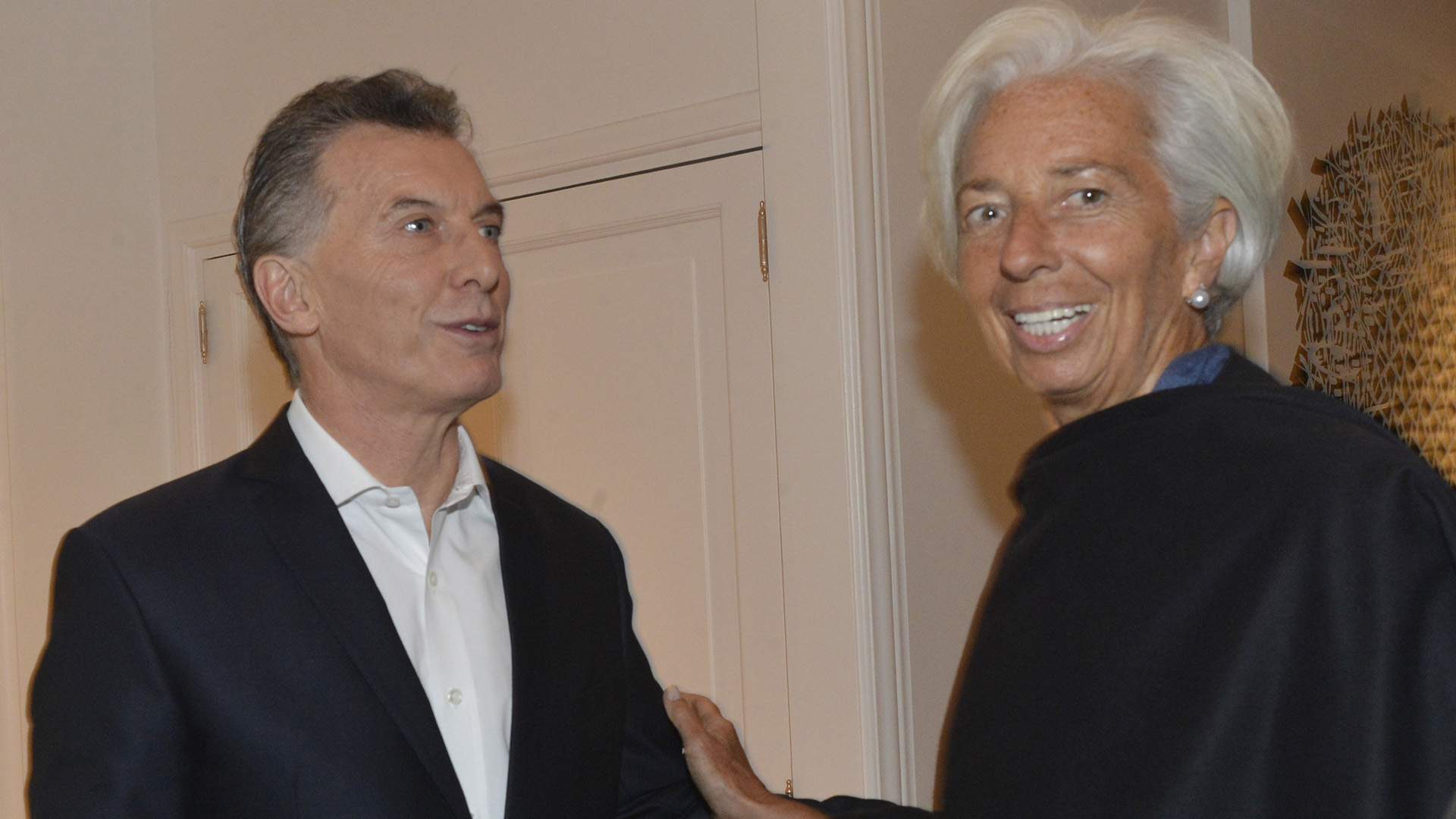 Macri y Lagarde, en Olivos