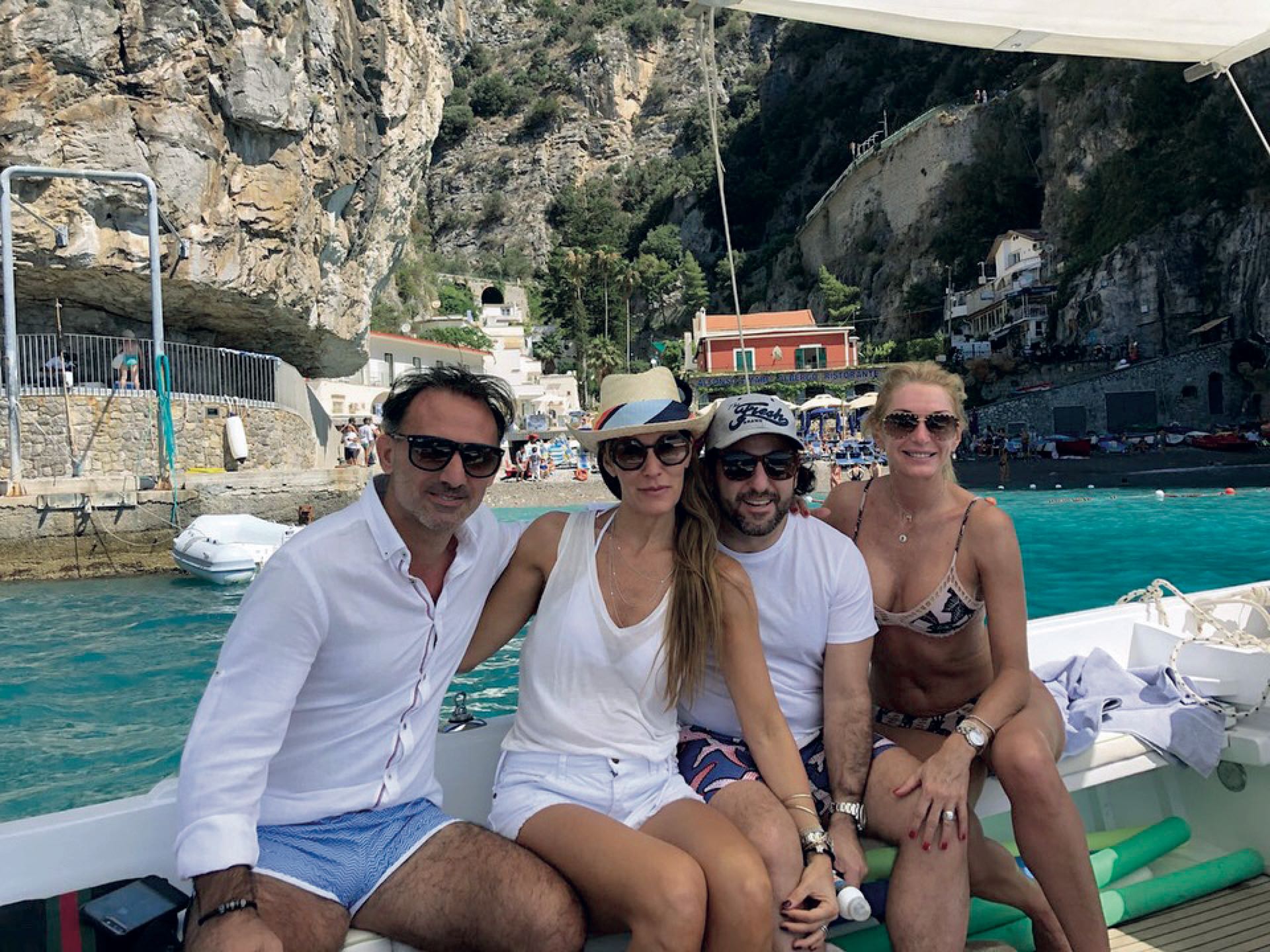 Yanina y Diego Latorre viajaron a Italia con una pareja amiga que conocieron en el colegio de su hijo.