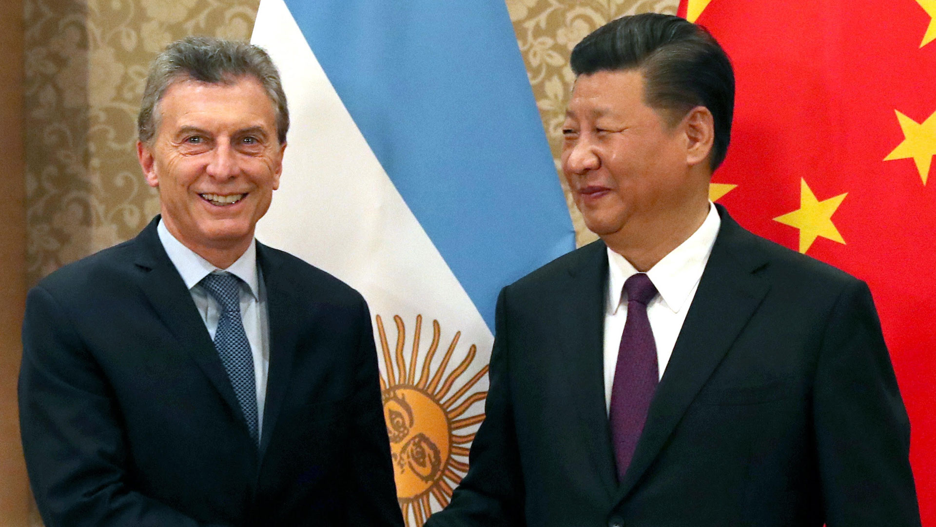Xi Jinping junto a Mauricio Macri