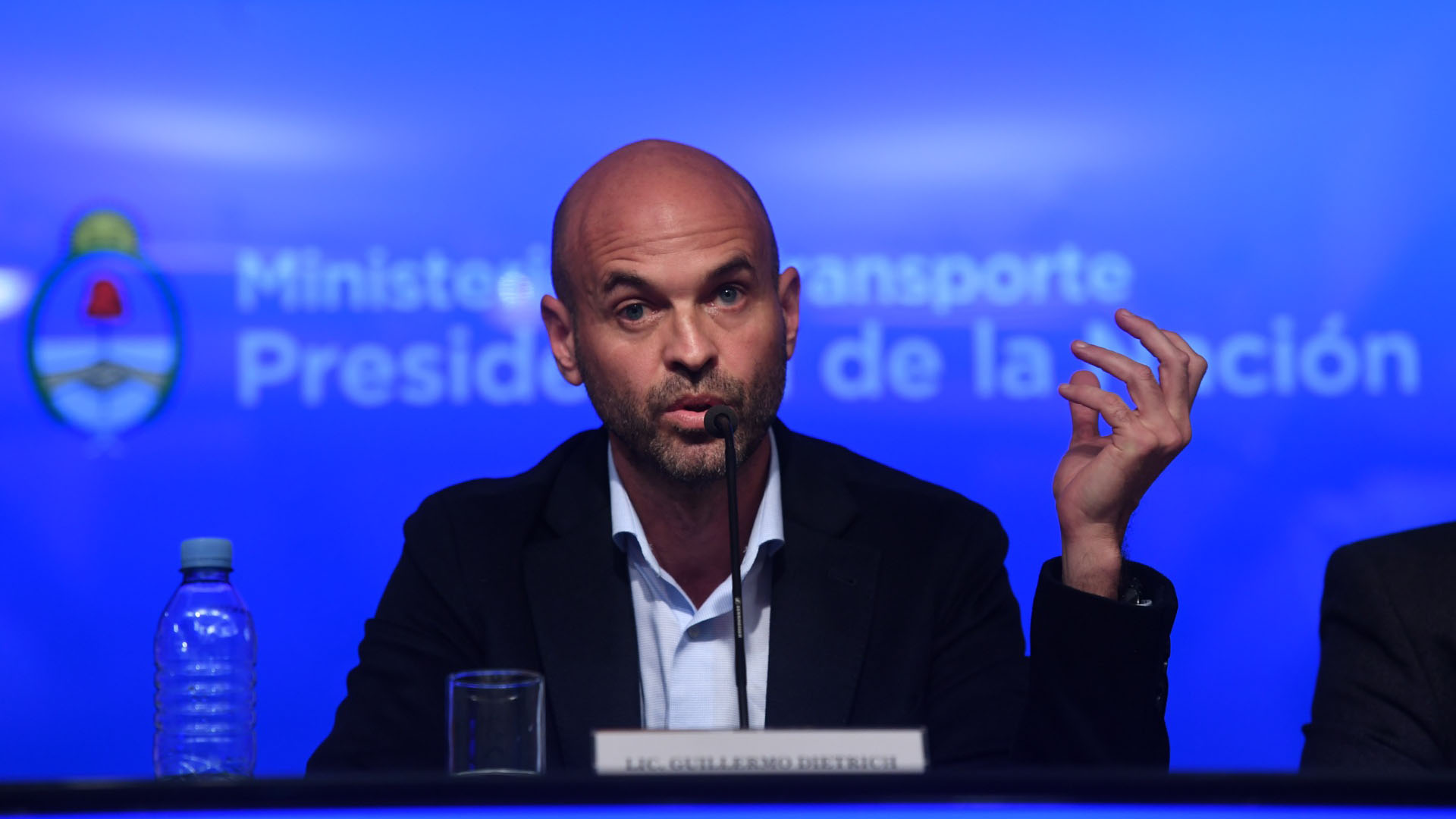 El ministro de Transporte, Guillermo Dietrich (Maximiliano Luna)