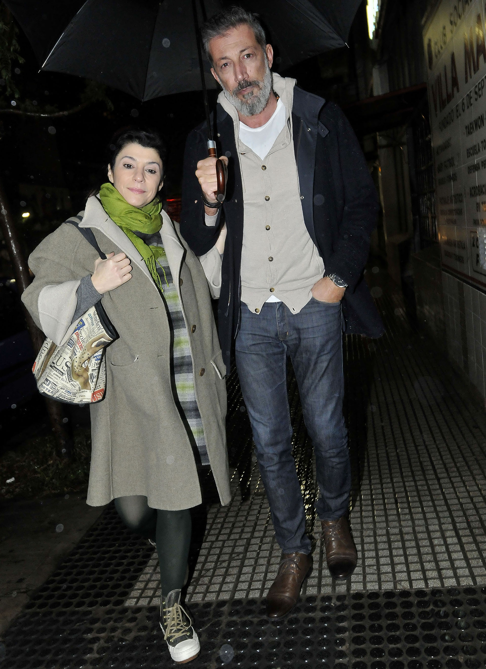 Carolina Papaleo y su pareja, Miguel Cuberos