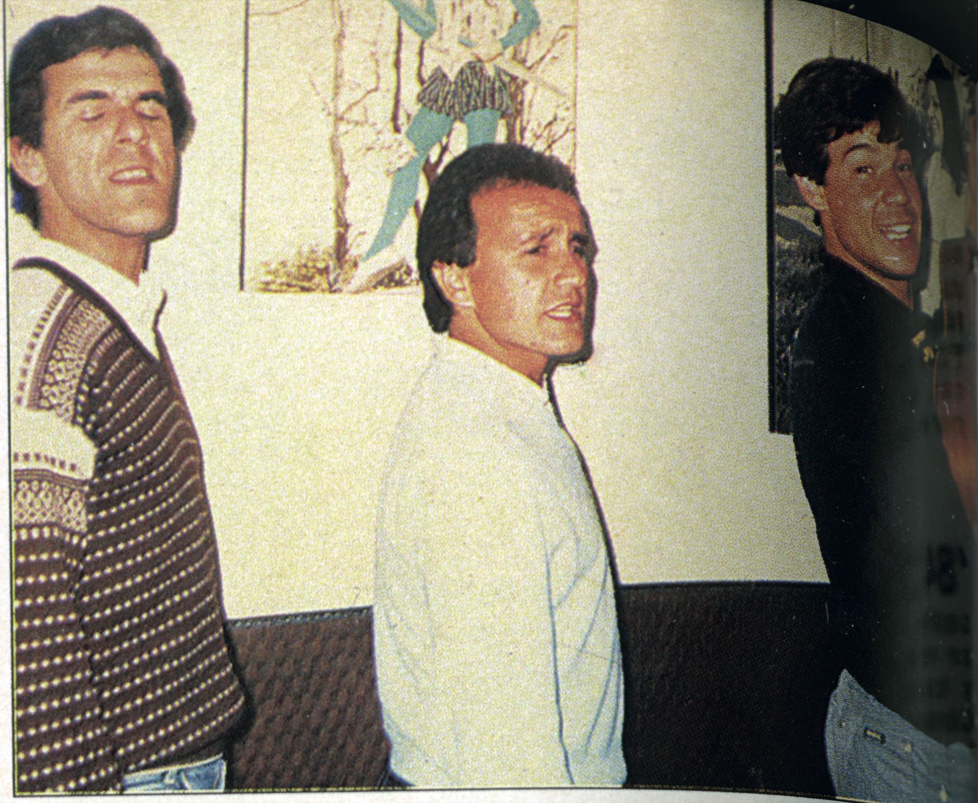Dady Miguel y el Chino en la primera foto oficial del trío, en 1983. (Foto Archivo GENTE)