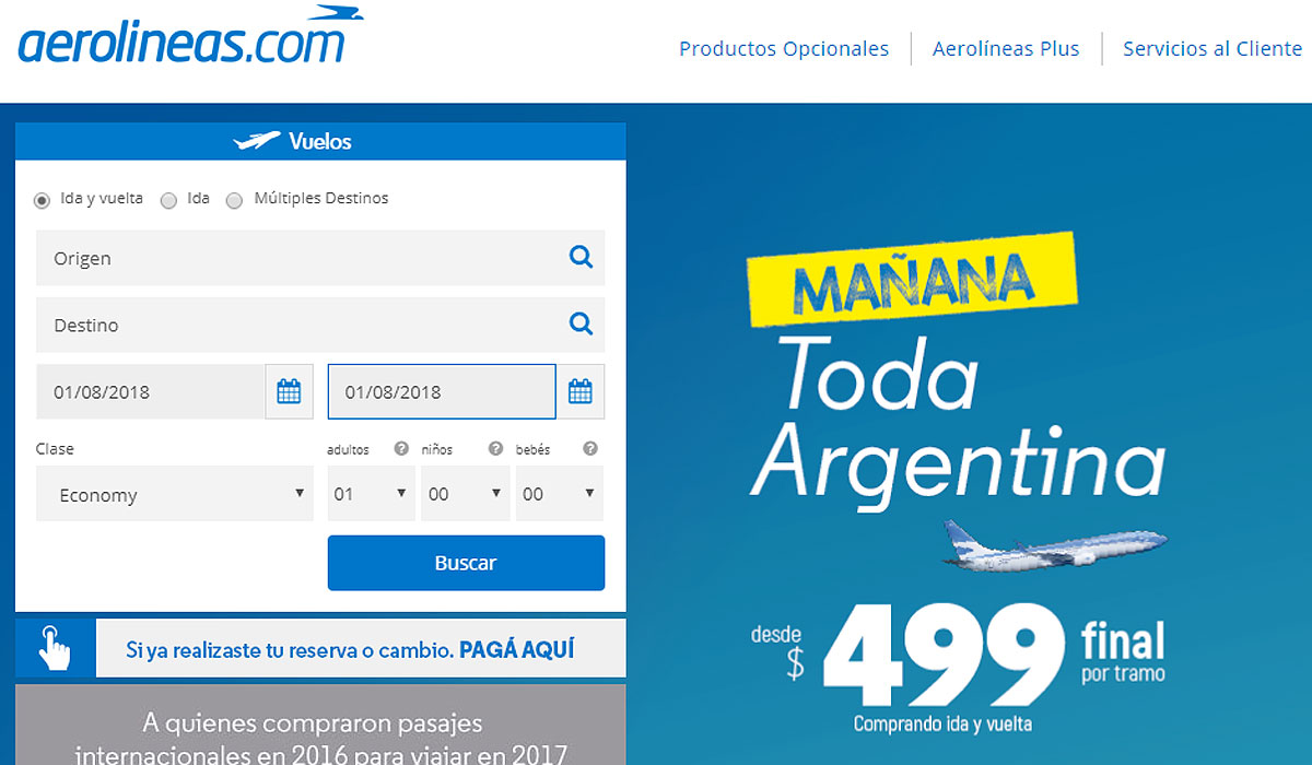 Aerolíneas se ajusta a la baja de la tarifa mínima: ofrece vuelos a $499 -  Infobae