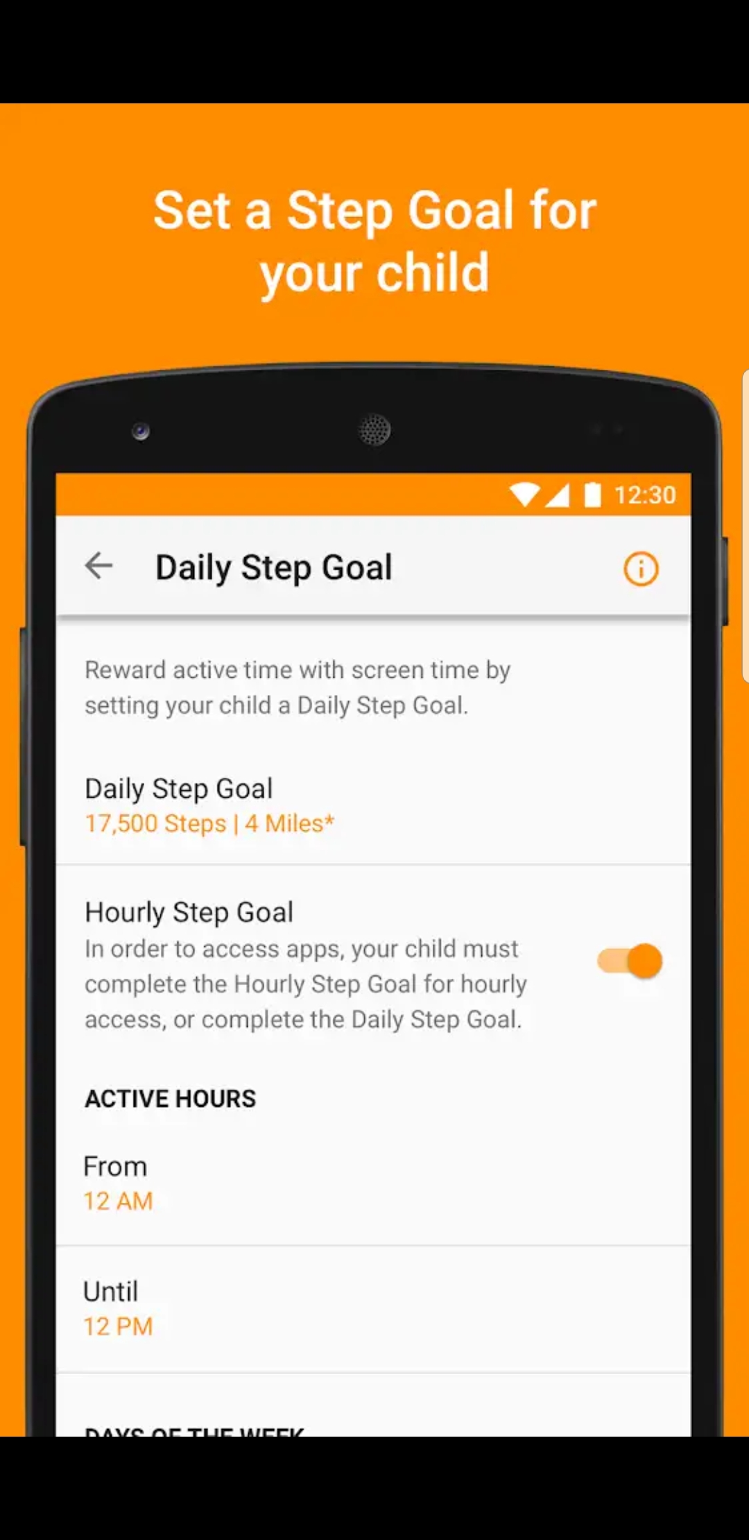 En la app se establecen los objetivos diarios para propiciar la actividad física en los menores