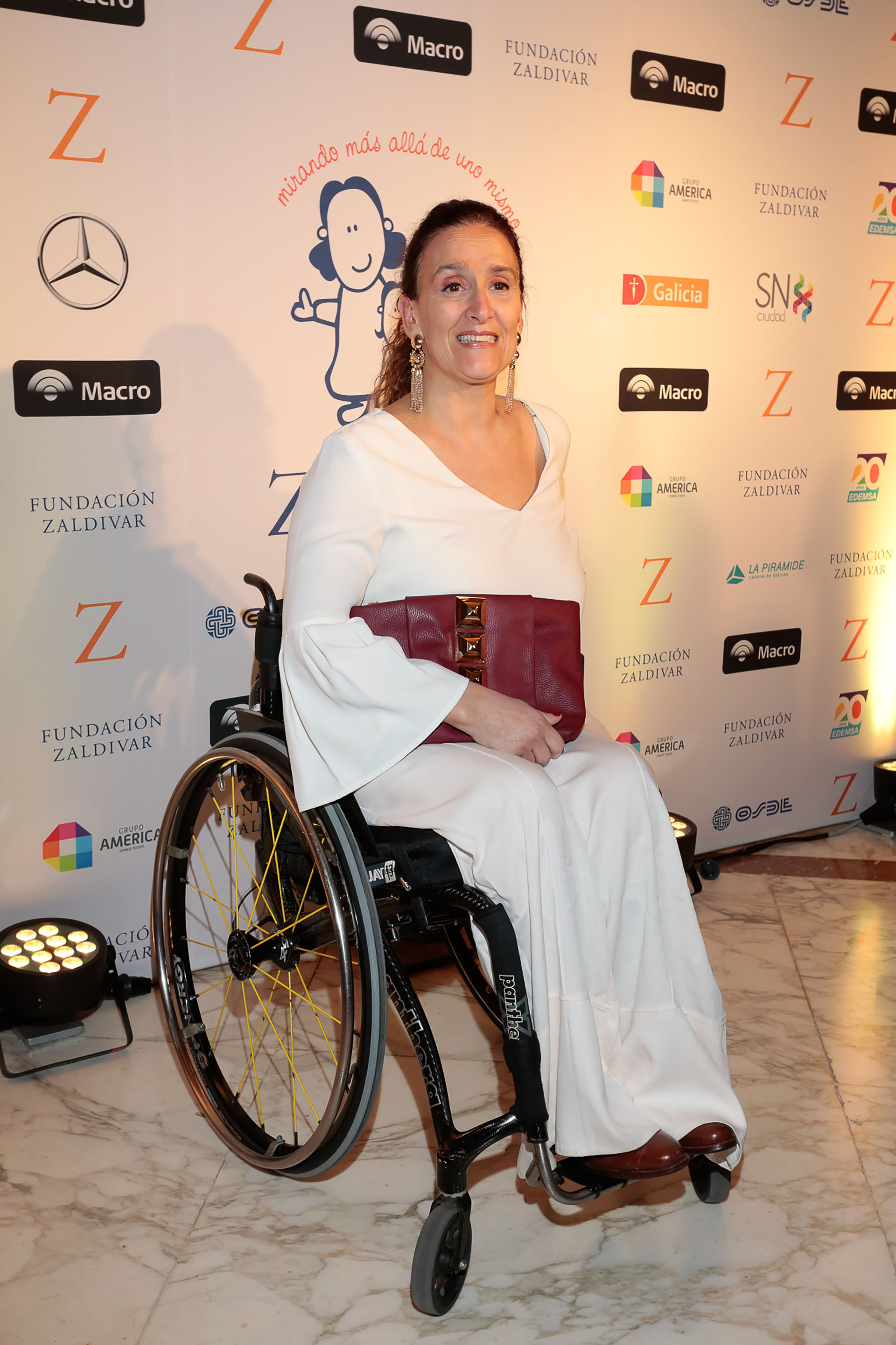 La Vicepresidente, Gabriela Michetti, a su llegada a la gala de la Fundación Zaldivar