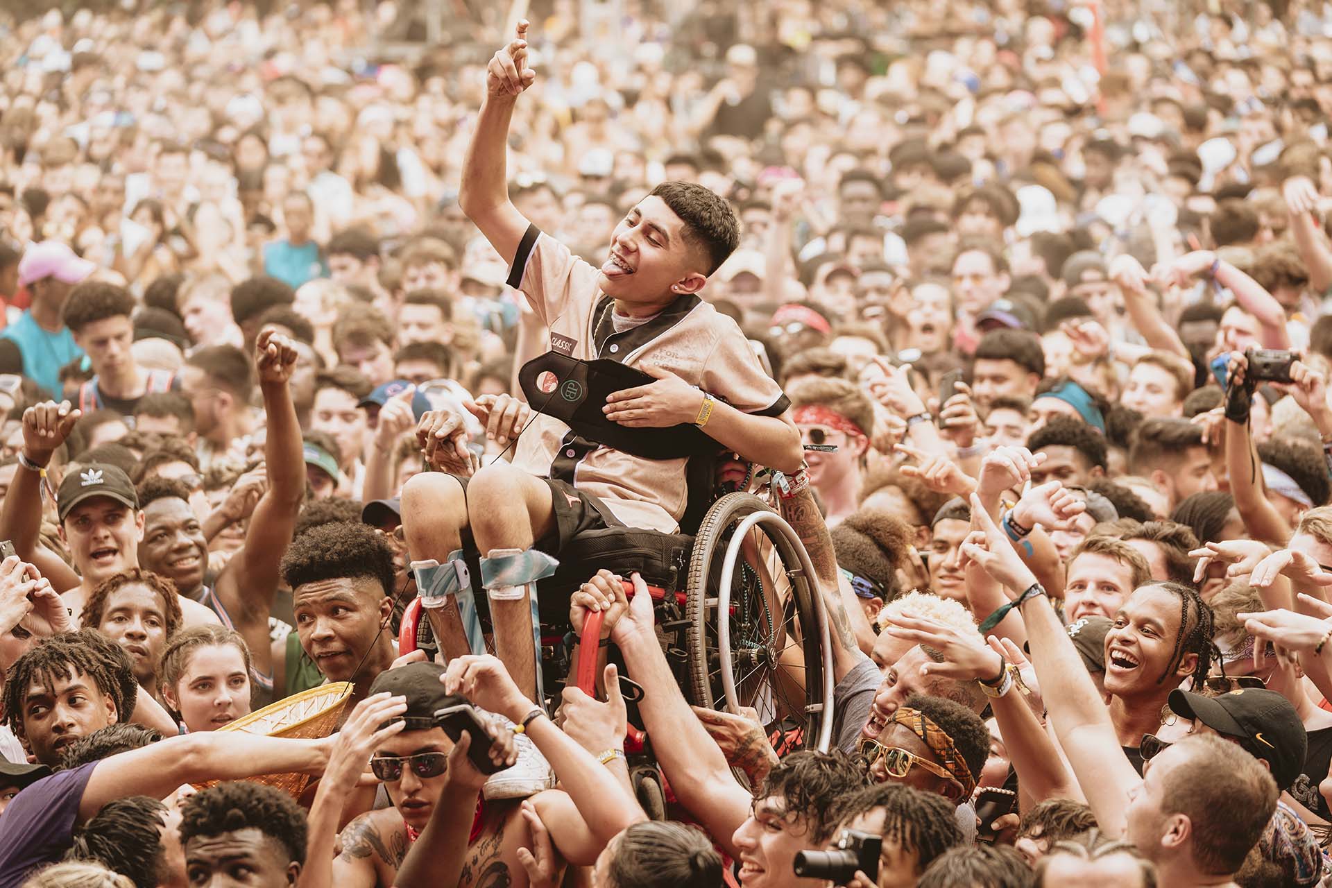 Locura durante el show de G-Herbo.