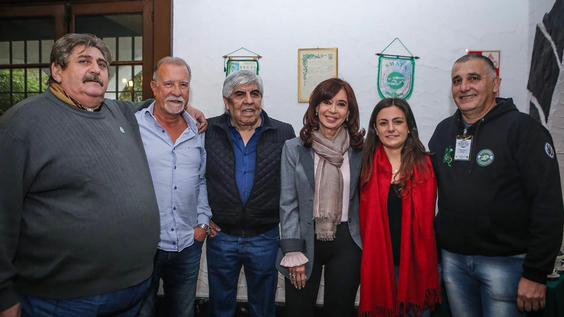 Cristina Kirchner ayer junto a Hugo Moyano en un acto del sindicato de mecánicos SMATA