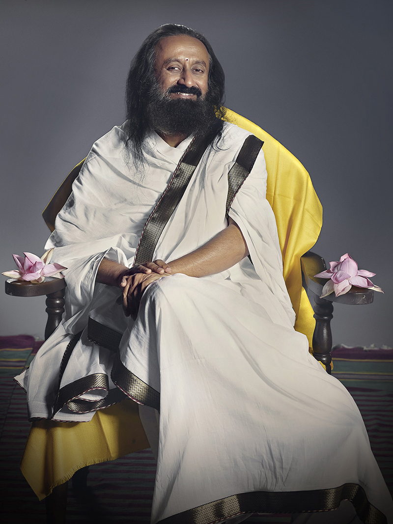 El gurú indio Ravi Shankar Ratnam fue uno de los 12 retratados por Herbstein para su proyecto “Creer para Ver”, considerado por la fotógrafa argentina como el más ambicioso de su carrera. Sus seguidores lo llaman Sri Sri Ravi Shankar,