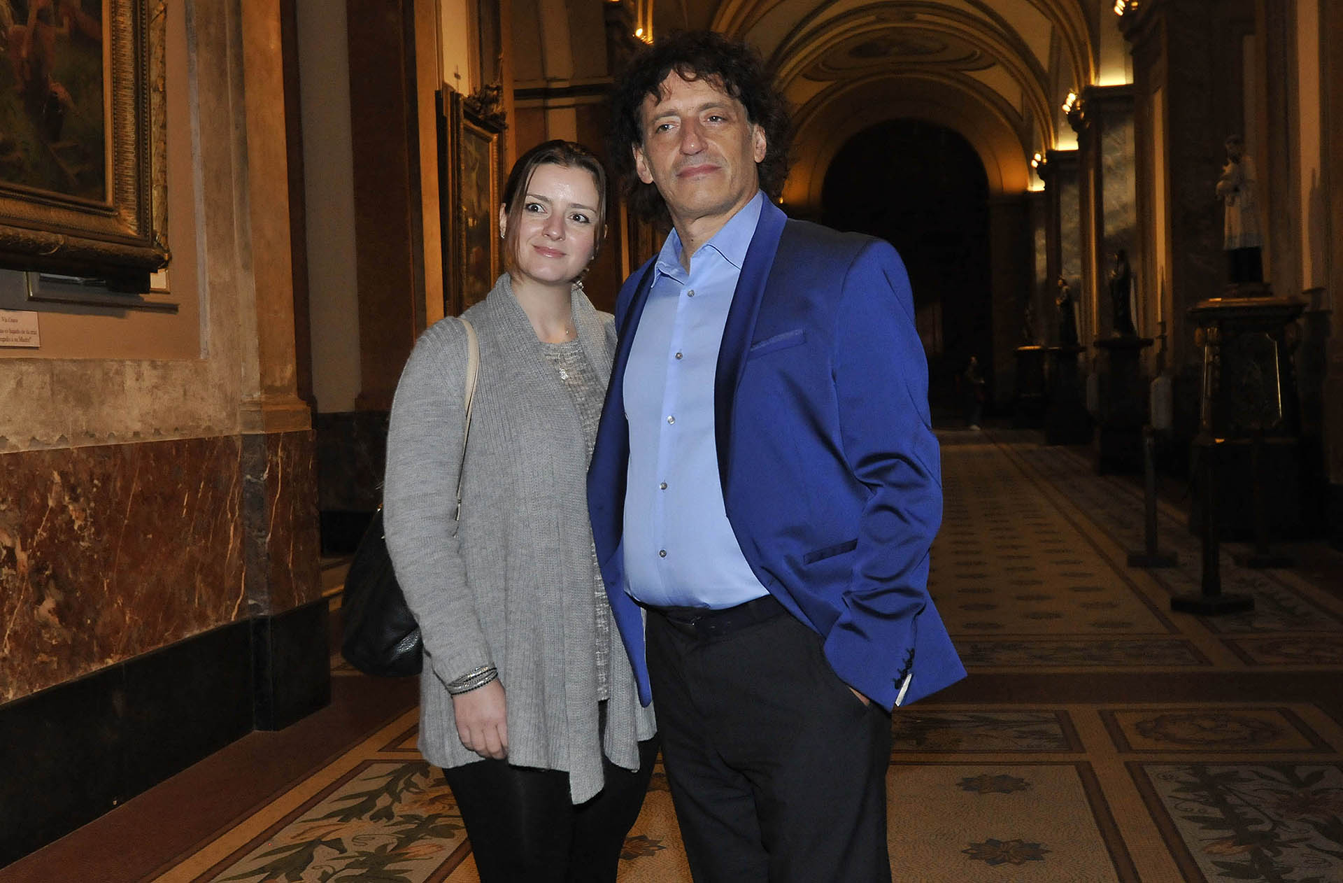 Ángel Mahler y su pareja