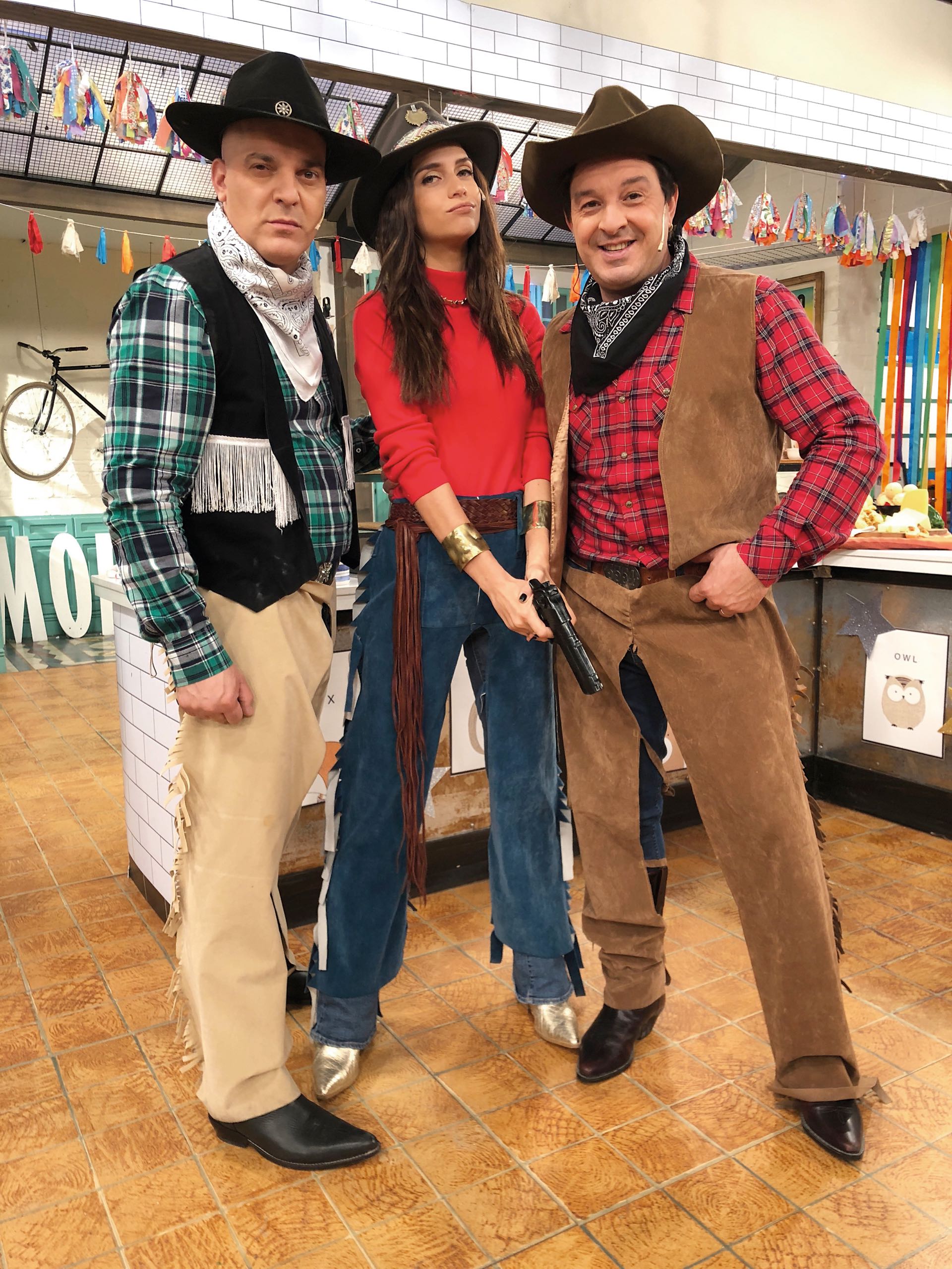 En Morfi, con el chef Santiago Giorgini y Damián De Santo, que este año se incorporó al programa en lugar de Gerardo Rozín.