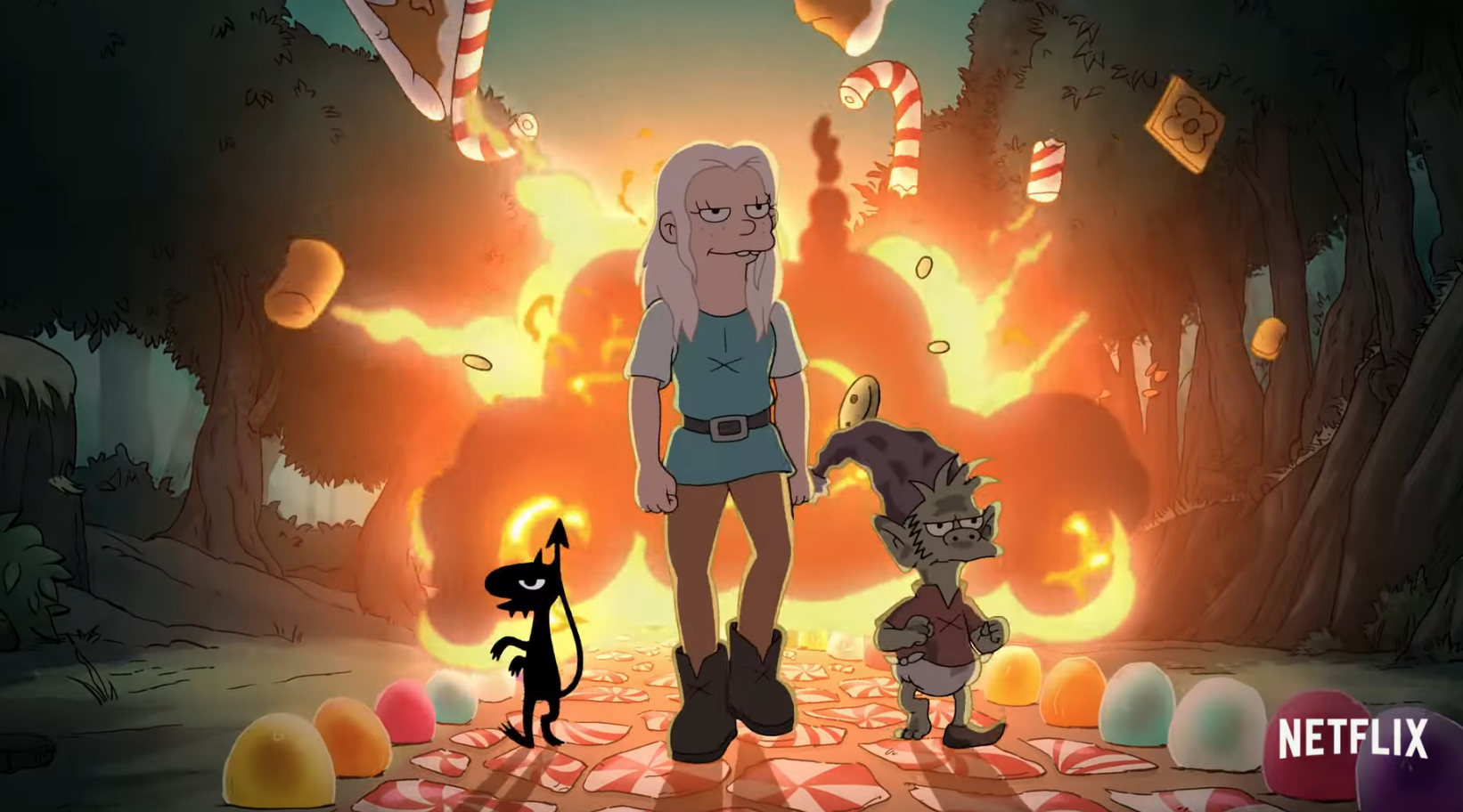 Esta serie es la primera que Groening creó exclusivamente para un servicio de streaming como Netflix.