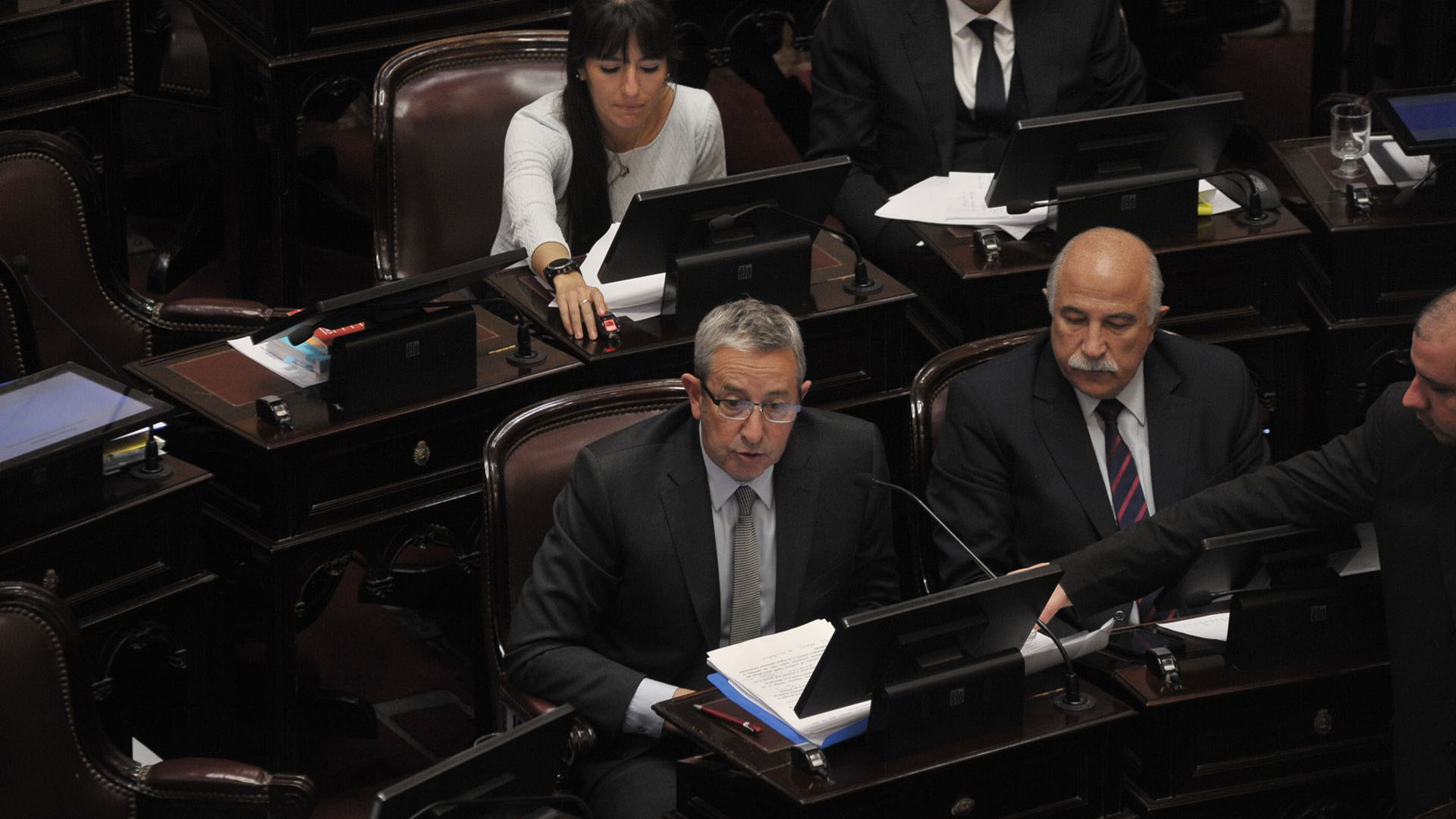 Julio Cobos y Mario Fiad, senadores de la UCR en contra de la legalización del aborto (Patricio Murphy)