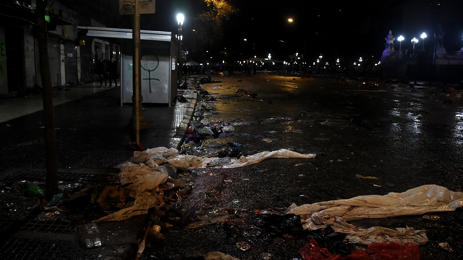 Minutos antes de las tres de la madrugada el Senado votó en contra. En ese momento, algunos grupos aislados provocaron incidentes y hubo detenidos.