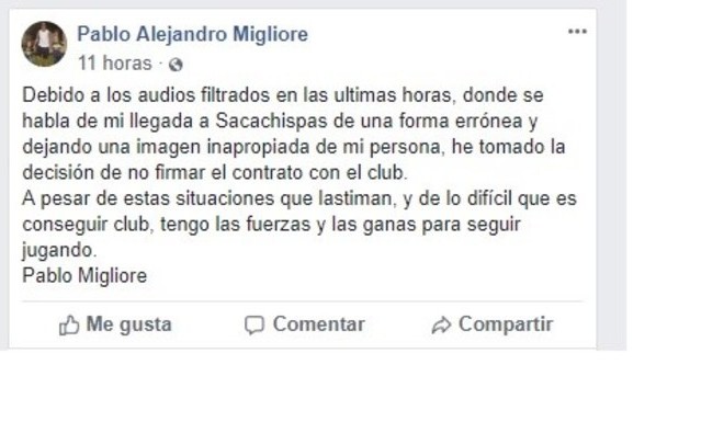 comunicado migliore sf