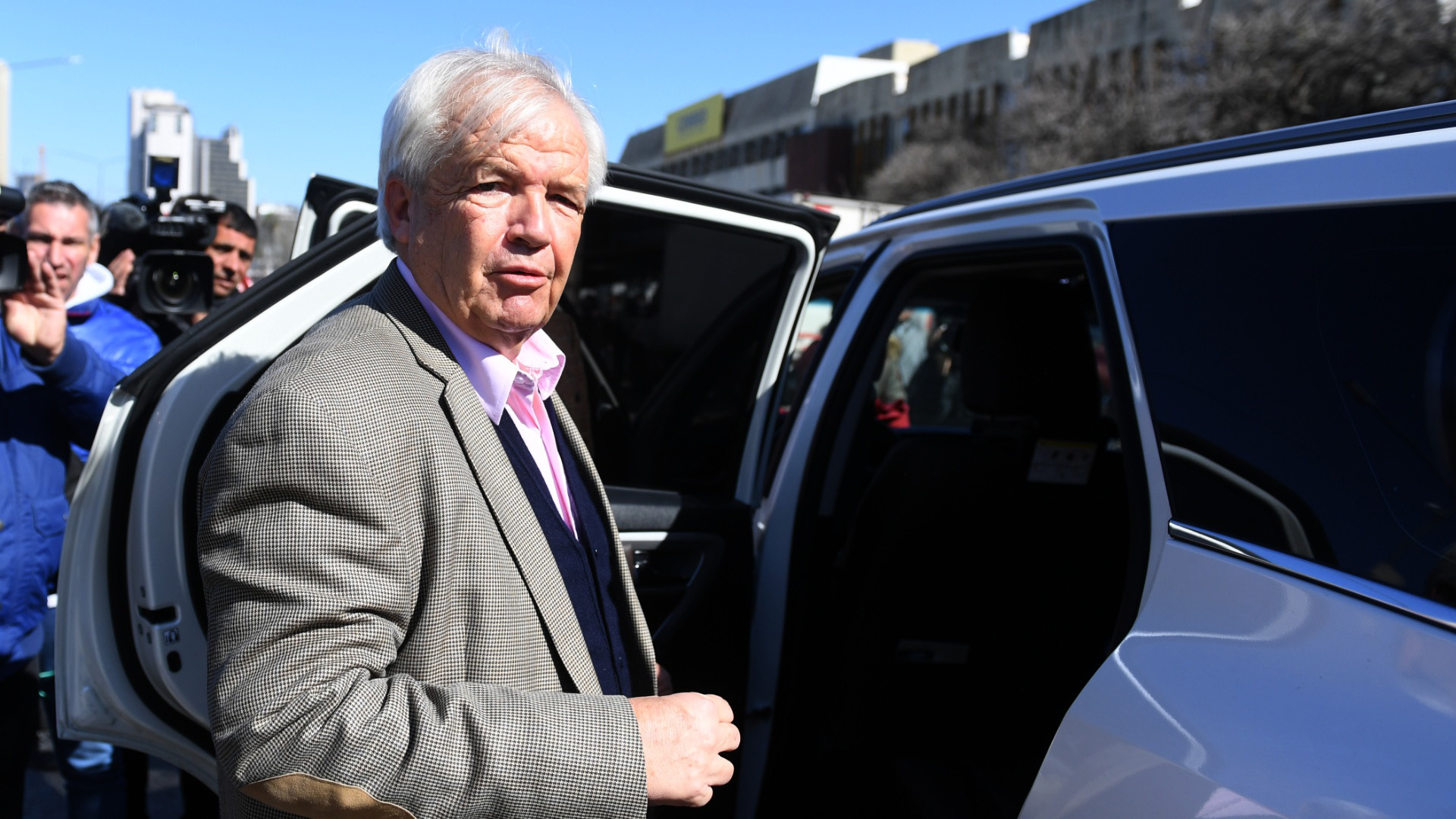 Luis Betnaza luego de declarar en Comodoro Py (Foto: Maximiliano Luna)