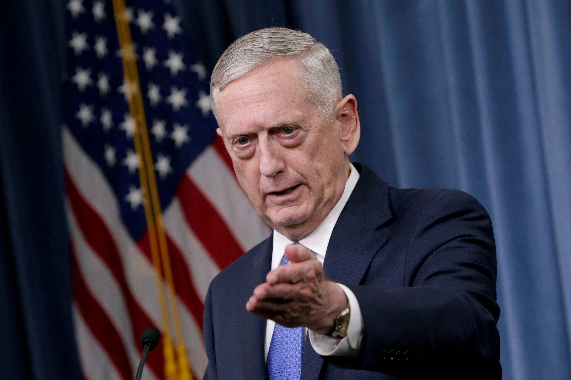 El secretario de Defensa de Estados Unidos, James Mattis