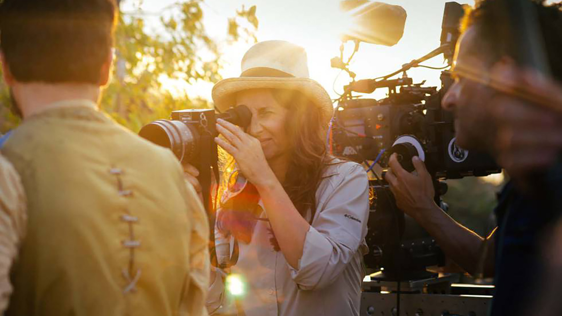 Lucrecia Martel durante la filmación de Zama.
