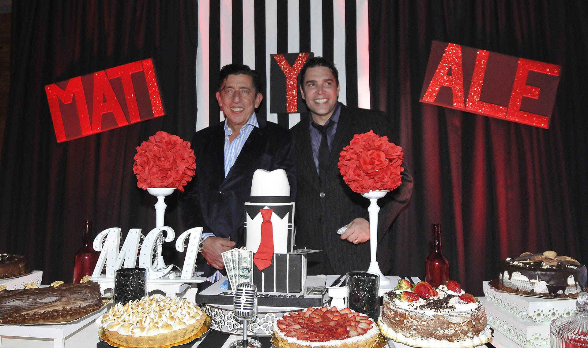 Matías Alé y Huevo Müller celebraron su cumpleaños en un boliche rodeados de famosos, amigos y familiares (Teleshow)