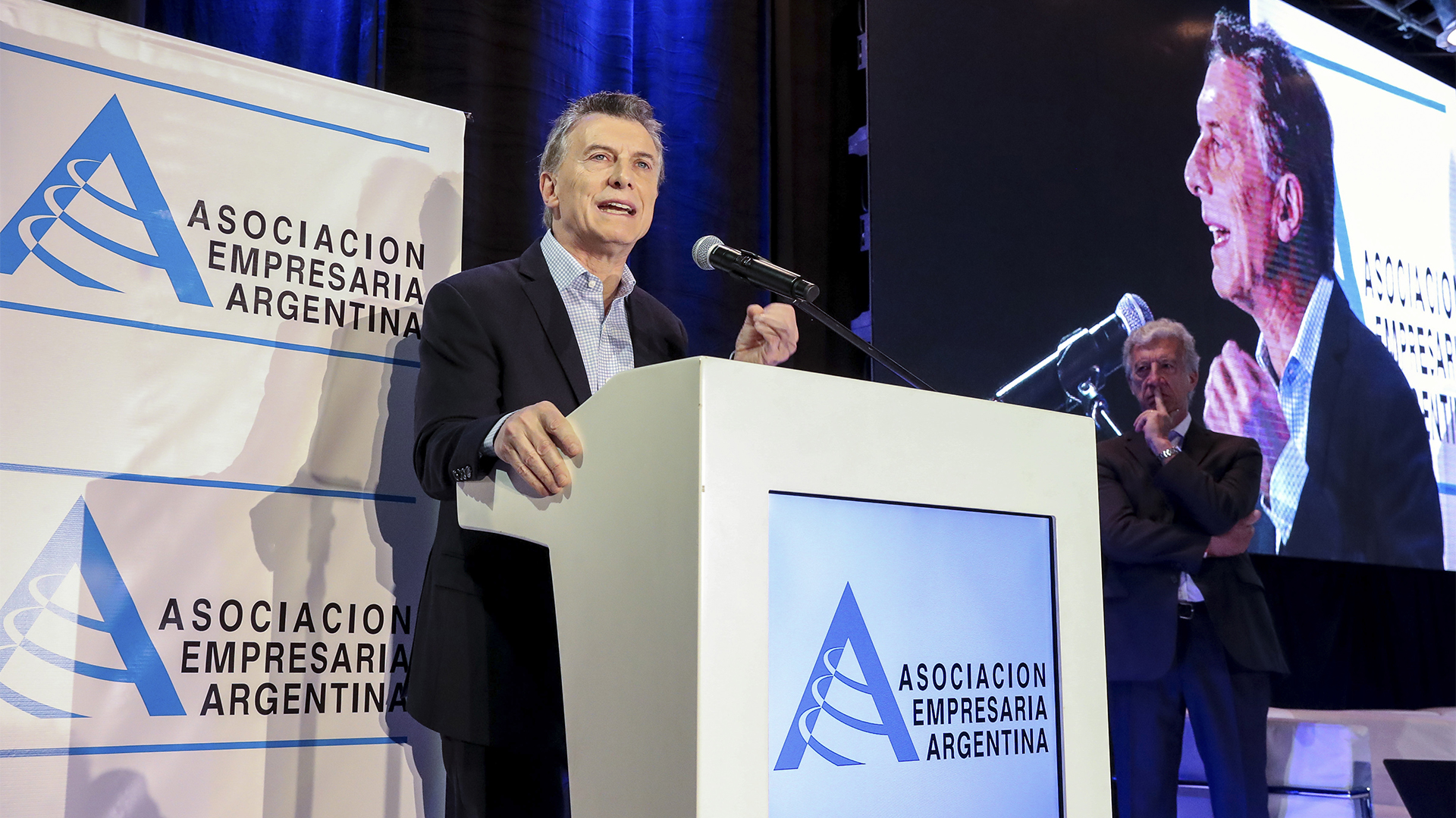 Mauricio Macri, en el discurso que dio apertura a la jornada (Presidencia de la Nación)