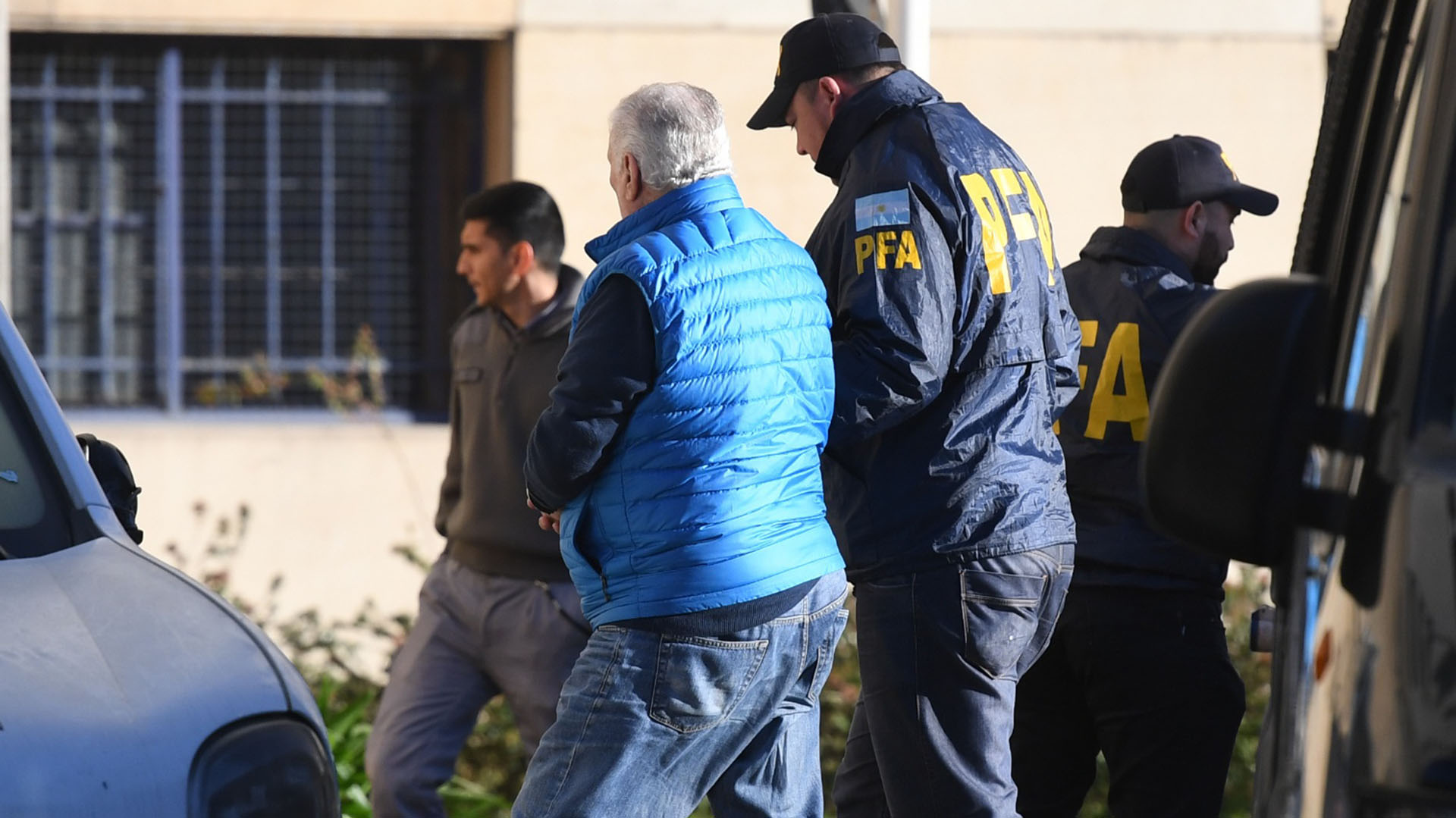 Néstor Otero, el día de su detención (foto Maximiliano Luna)