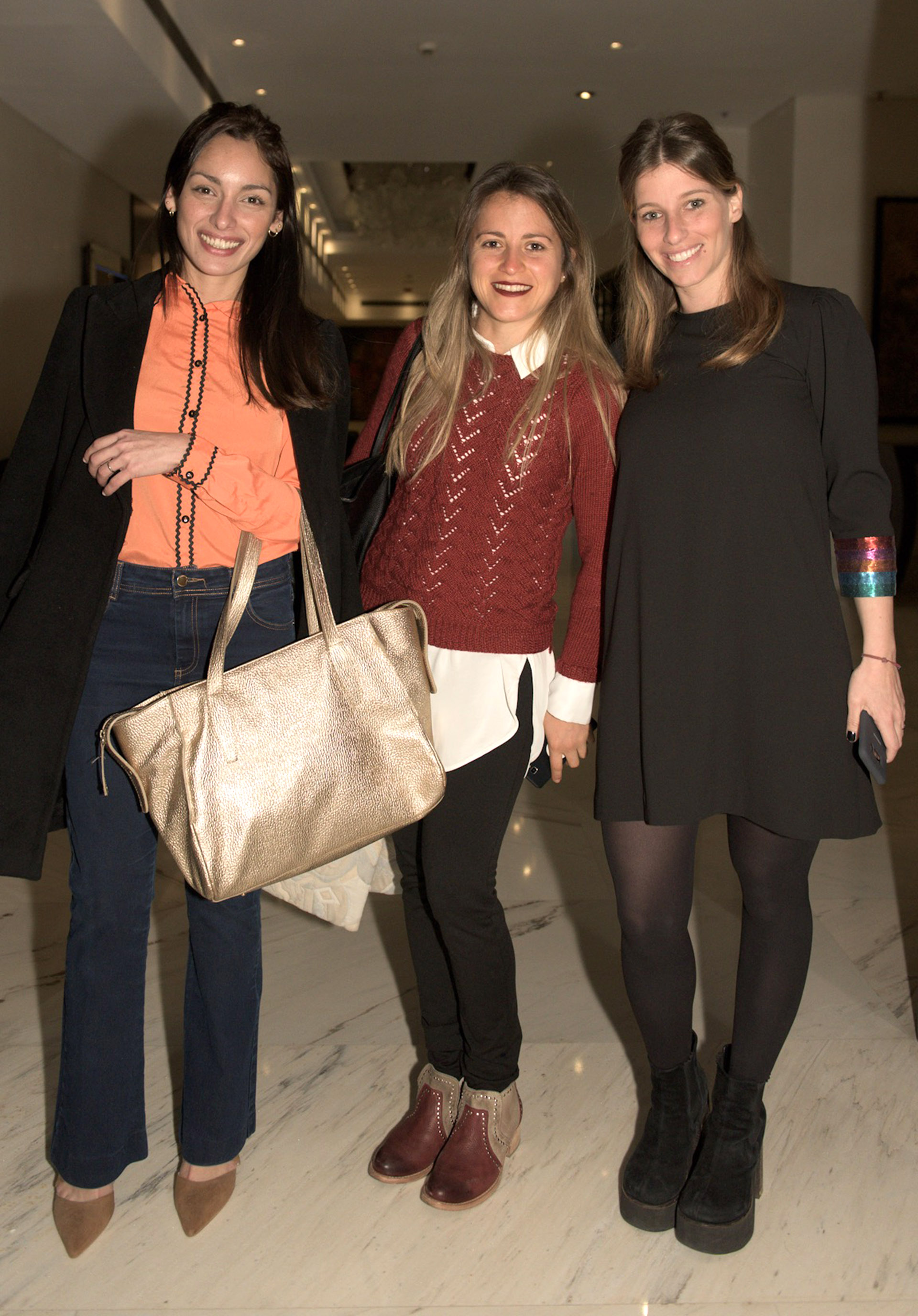 Denise Castro y Priscila Pipman de Infobae junto a Silvina Vargas de Remax
