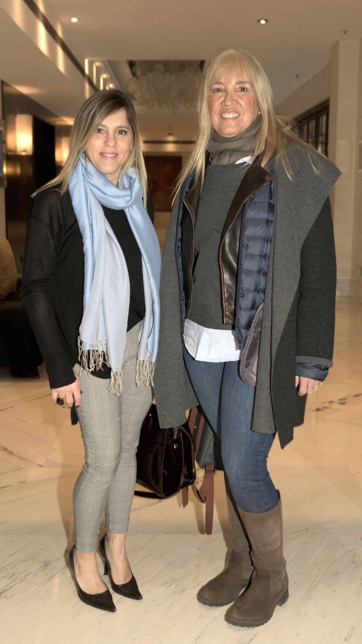 Paula Carbone de Infobae junto a Ana Gascón del Gobierno de la Ciudad de Buenos Aires.