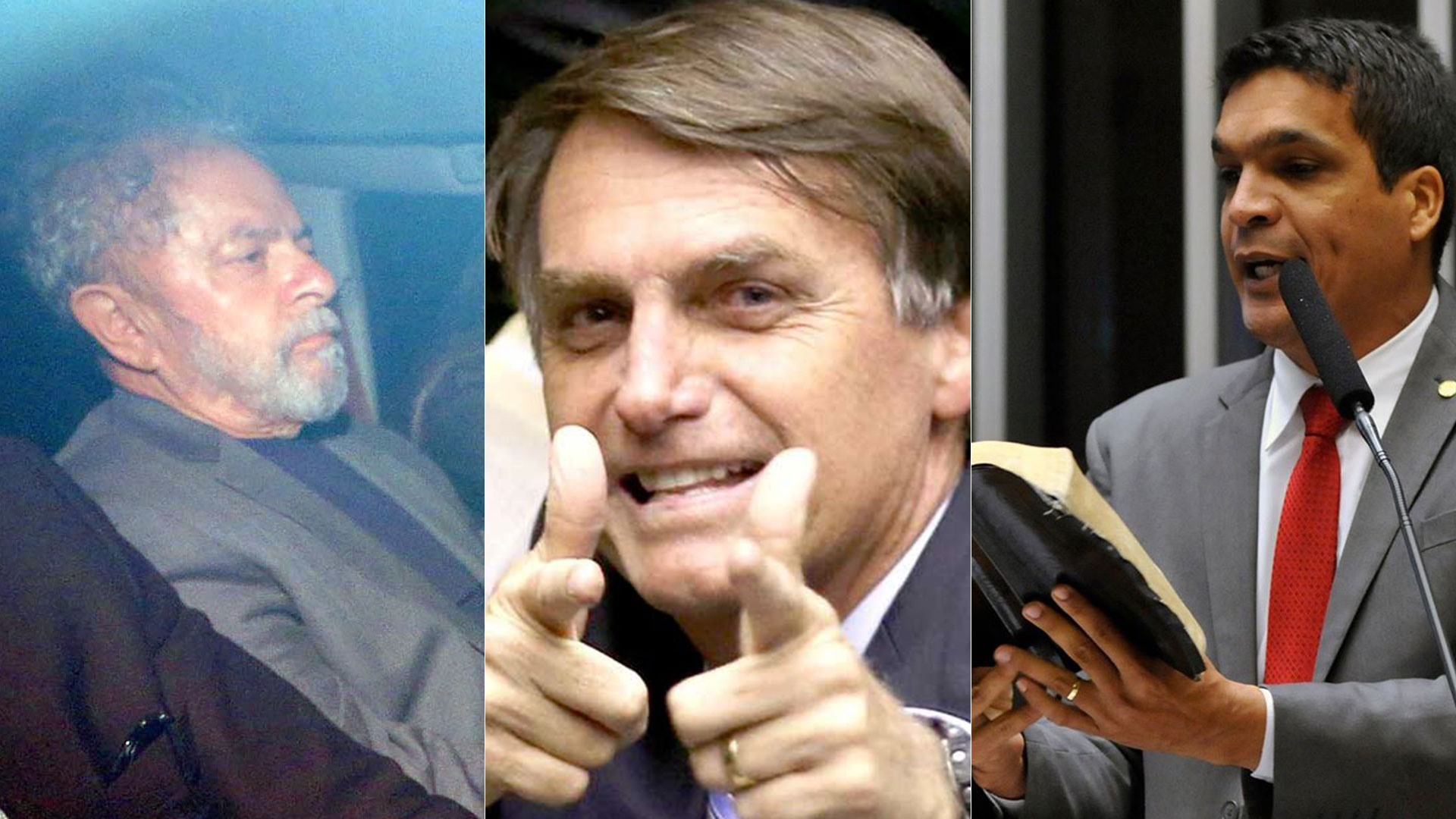Lula da Silva, Jair Bolsonaro y Cabo Daciolo
