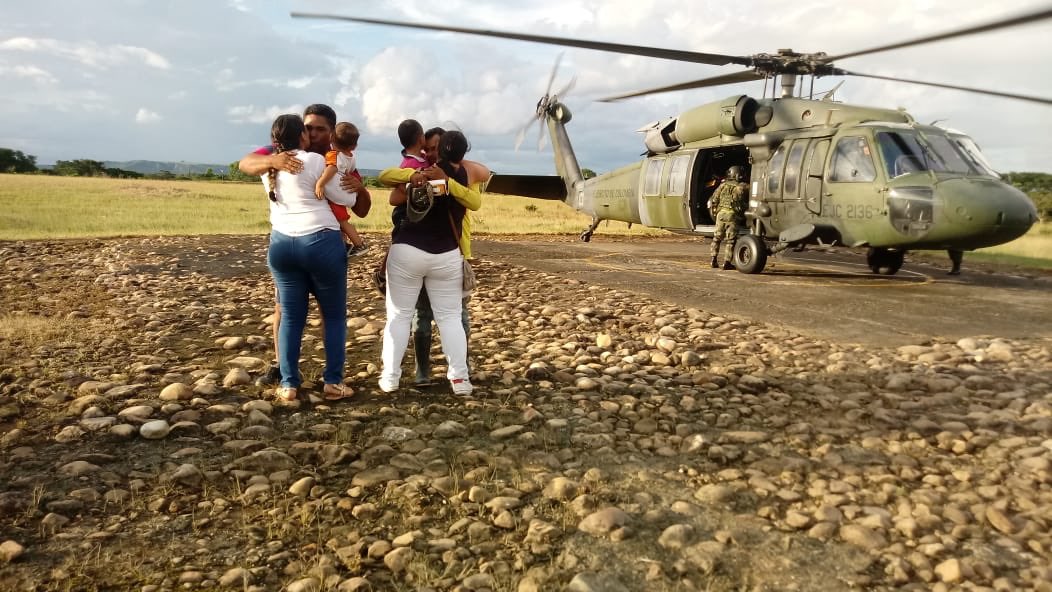 Liberación de secuestrados por la guerrilla del ELN en Colombia.