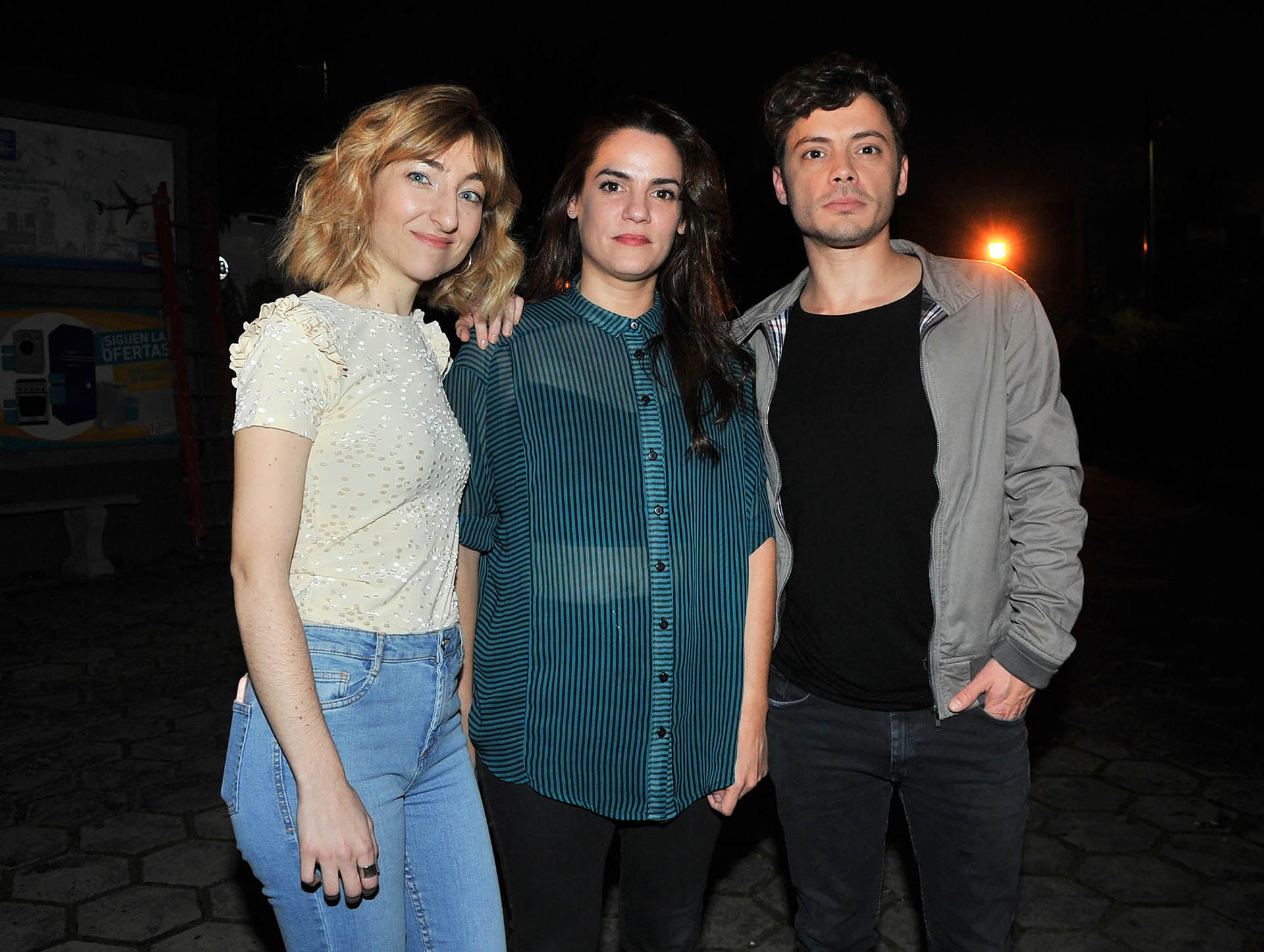 Maida Andrenacci, Pilar Gamboa y Tomás Fonzi