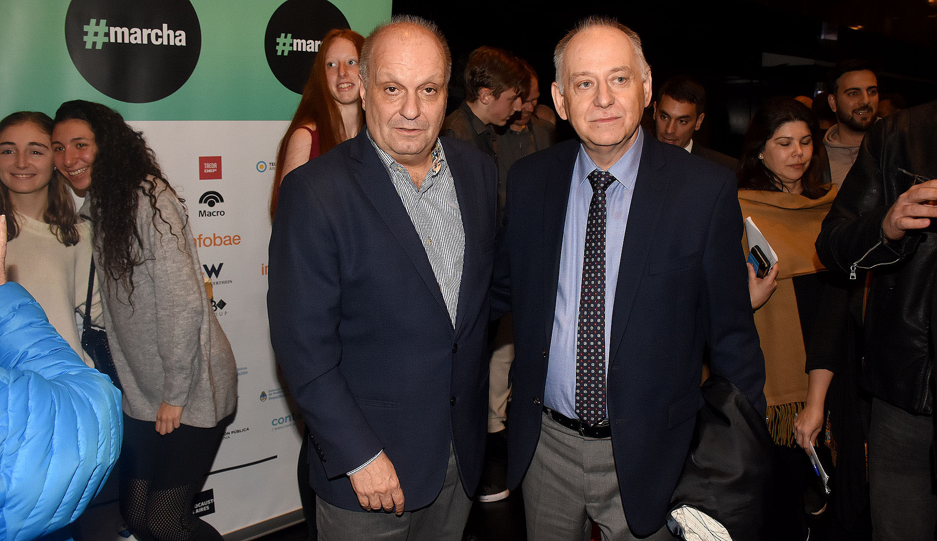 Hernán Lombardi junto al encargado de Negocios de la embajada de Polonia en la Argentina, Marceli Minc
