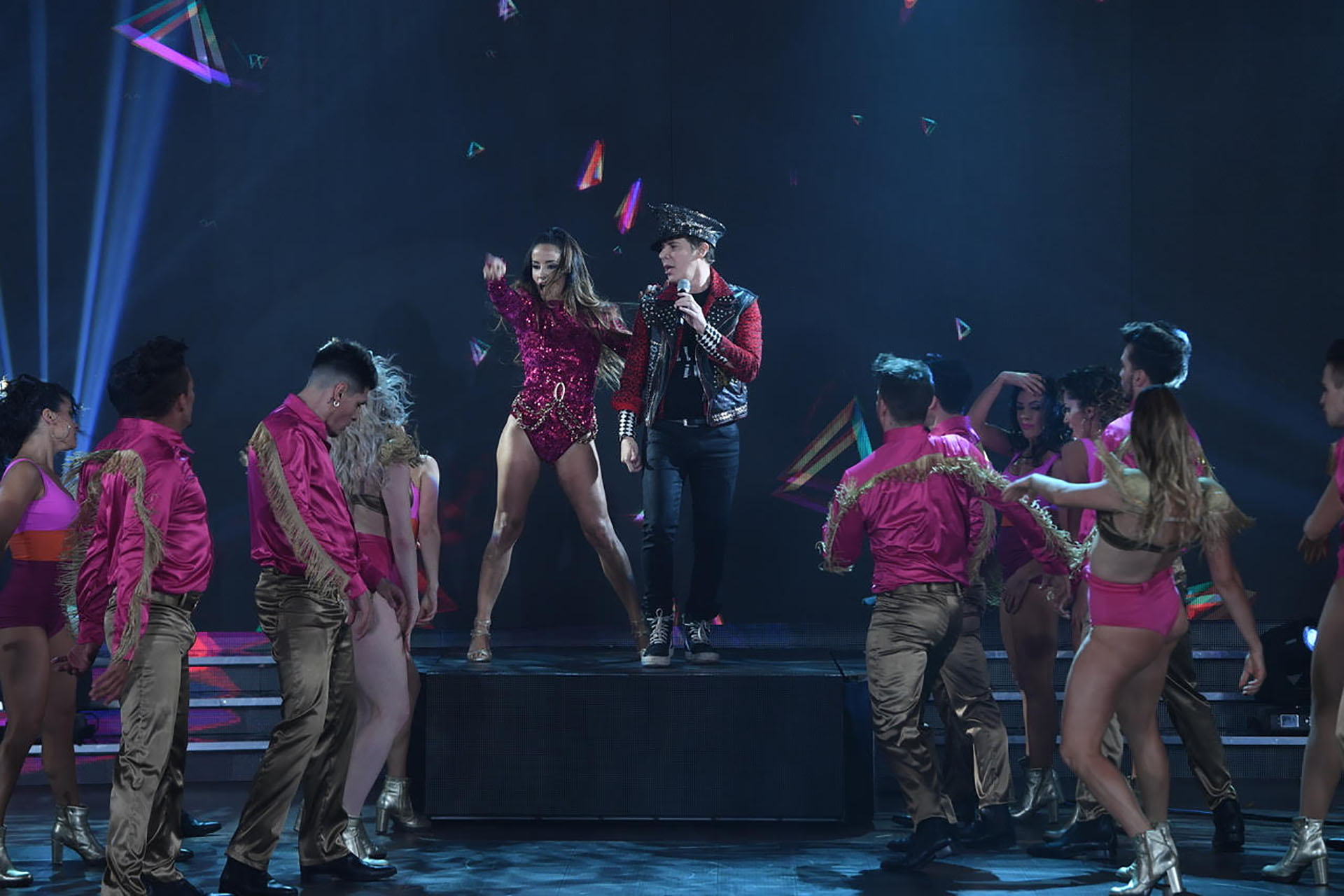Lourdes Sánchez y Maxi Trusso en la apertura de “ShowMatch”