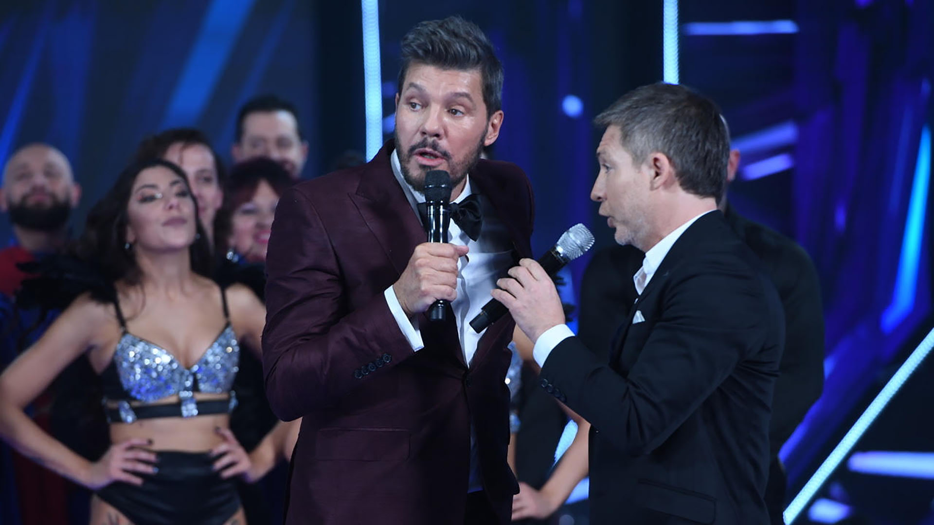 Tinelli y Suar en la apertura de “ShowMatch”