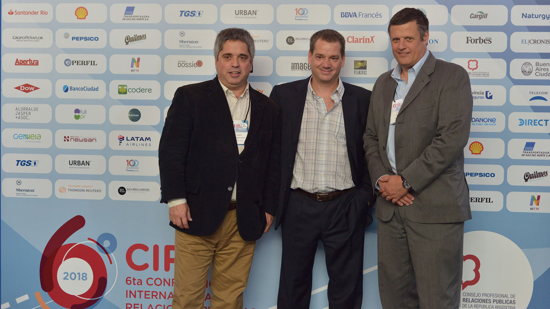 Rodrigo Fernández Madero (Director de Open Group), Patricio Borda (Director de Full PR) y Aldo Leporatti (Director General de Porter Novelli)