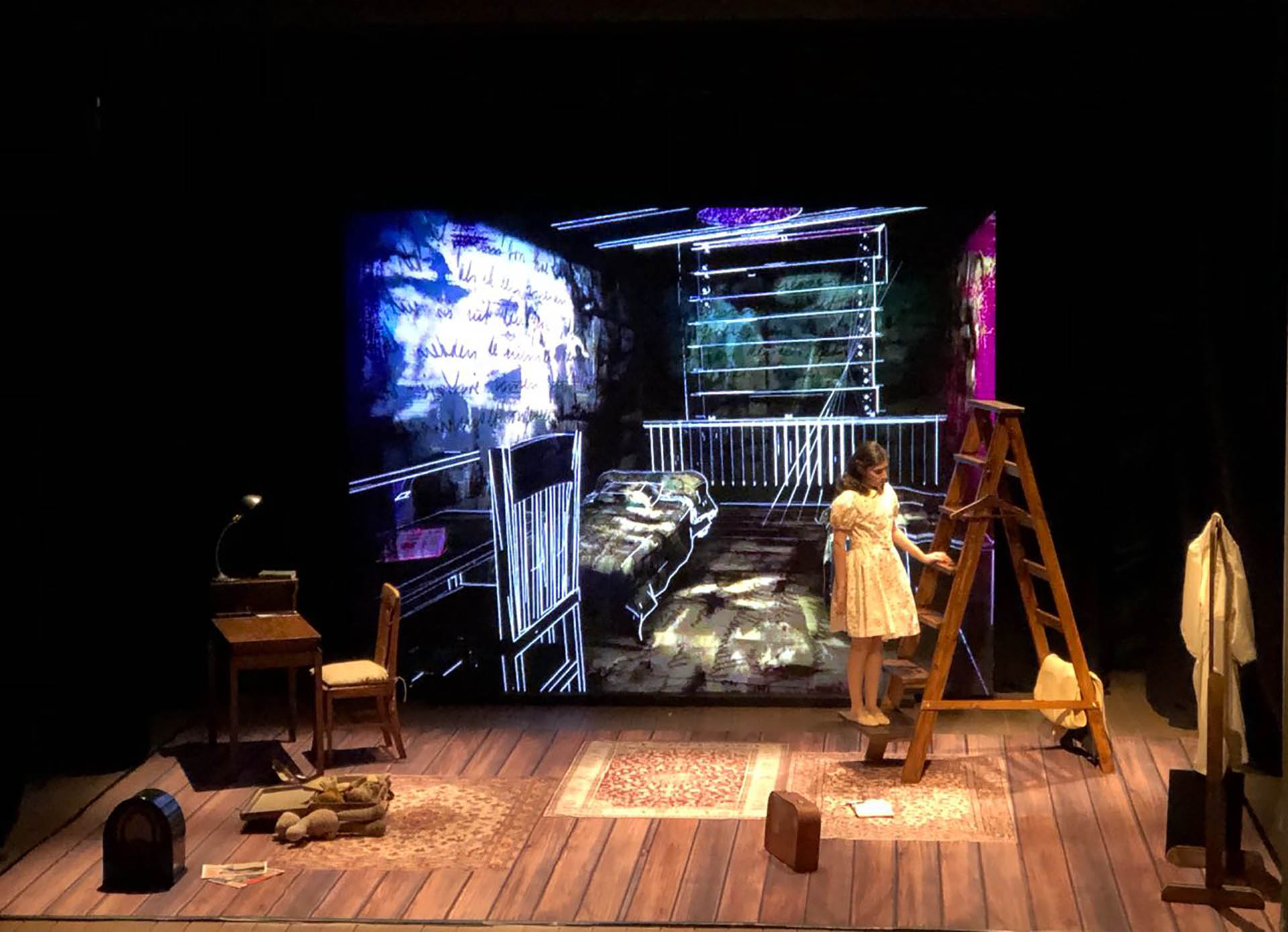 Zoe Hochbaum interpreta a Ana Frank, la niña judía que se escondió durante casi dos años en el altillo de su casa de Ámsterdam, escapando del nazismo (Nicolás Stulberg / Teleshow)