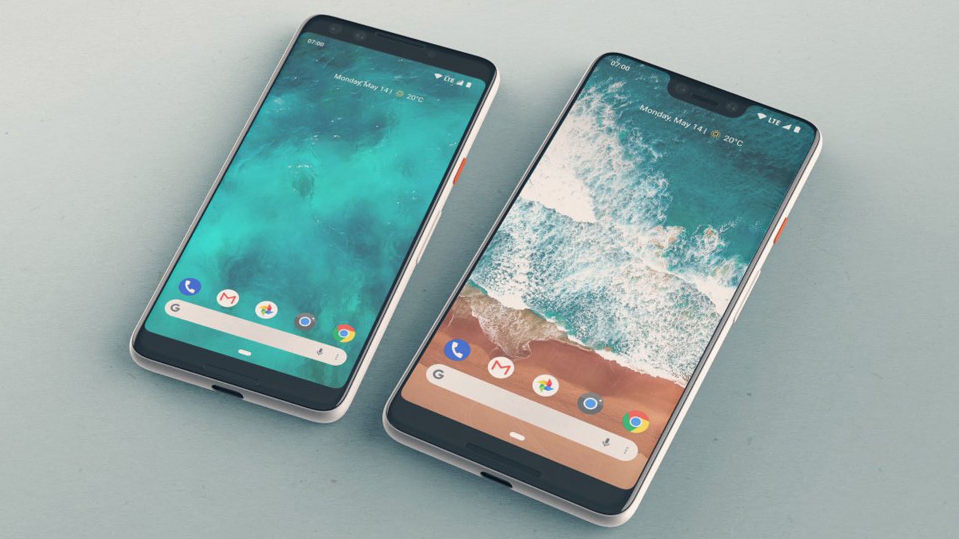 Los Google Pixel 3 y 3 XL serían de 5,4 y 6,2 pulgadas (Archivo)