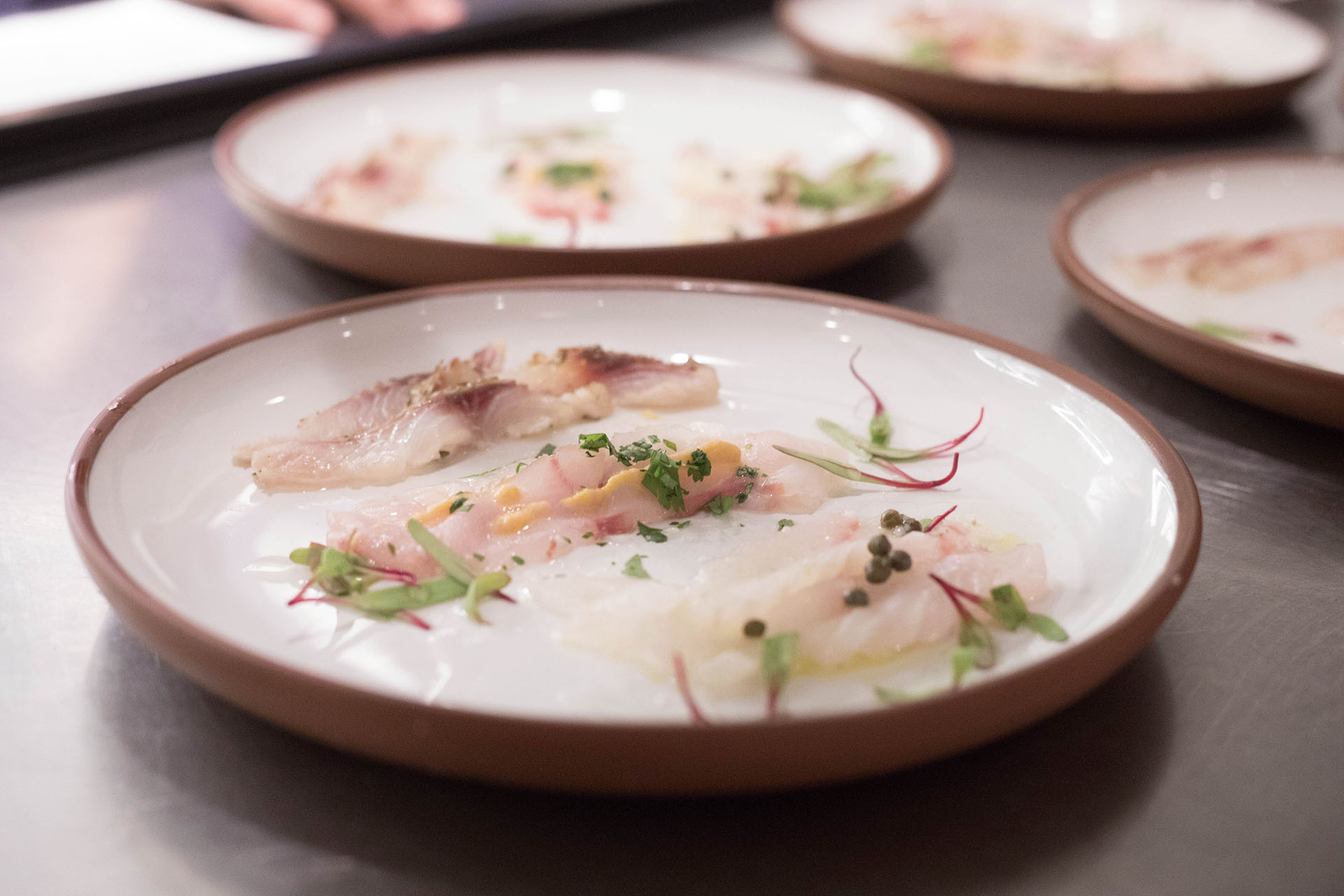 Tiradito al Toke Pez de Tomás Matsufuji