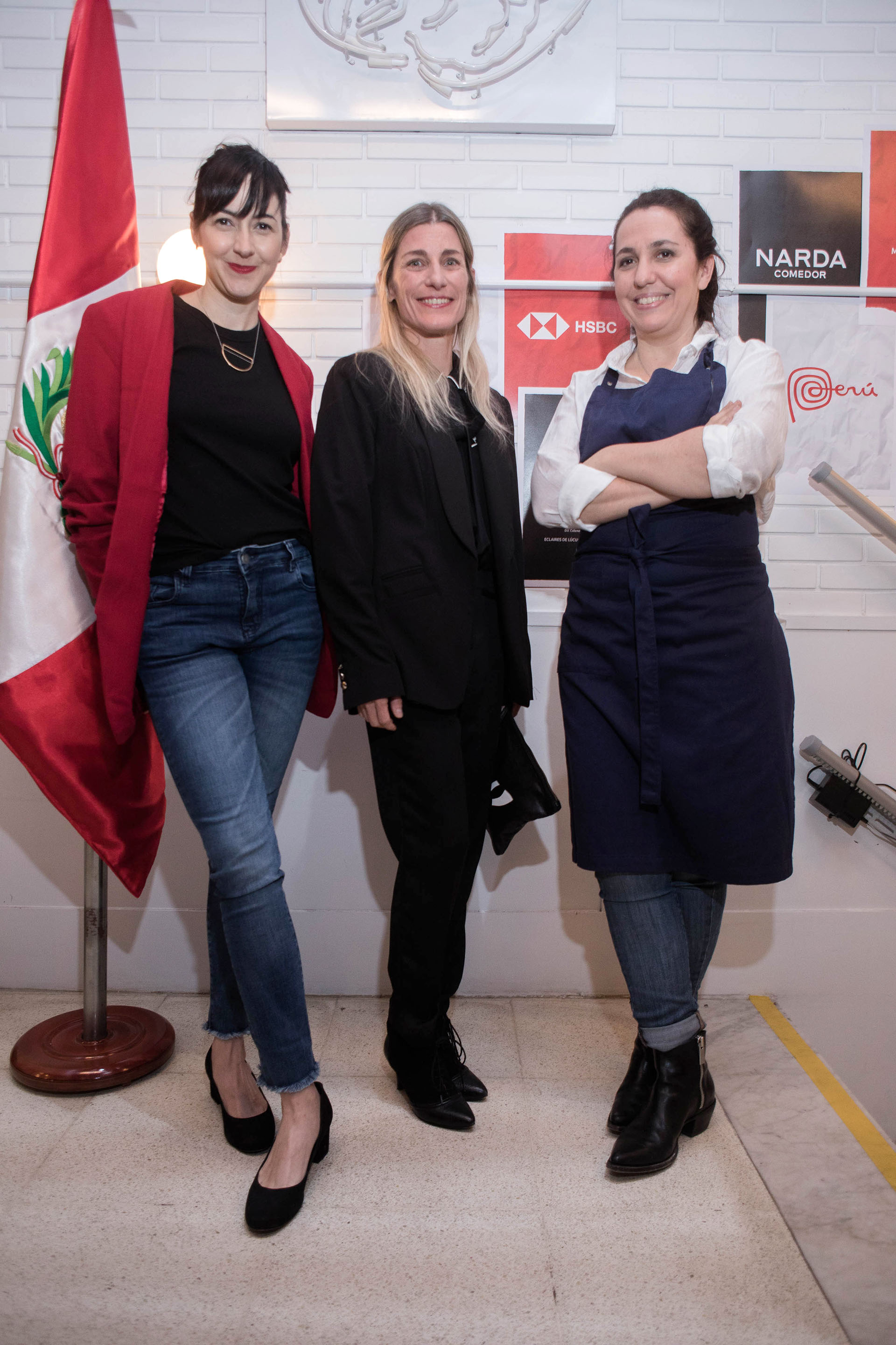 Ximena Saenz, Pamela Villar y Narda Lepes