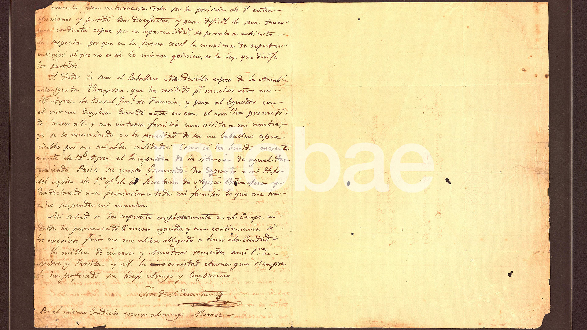 La carta de San Martín que tenía CFK