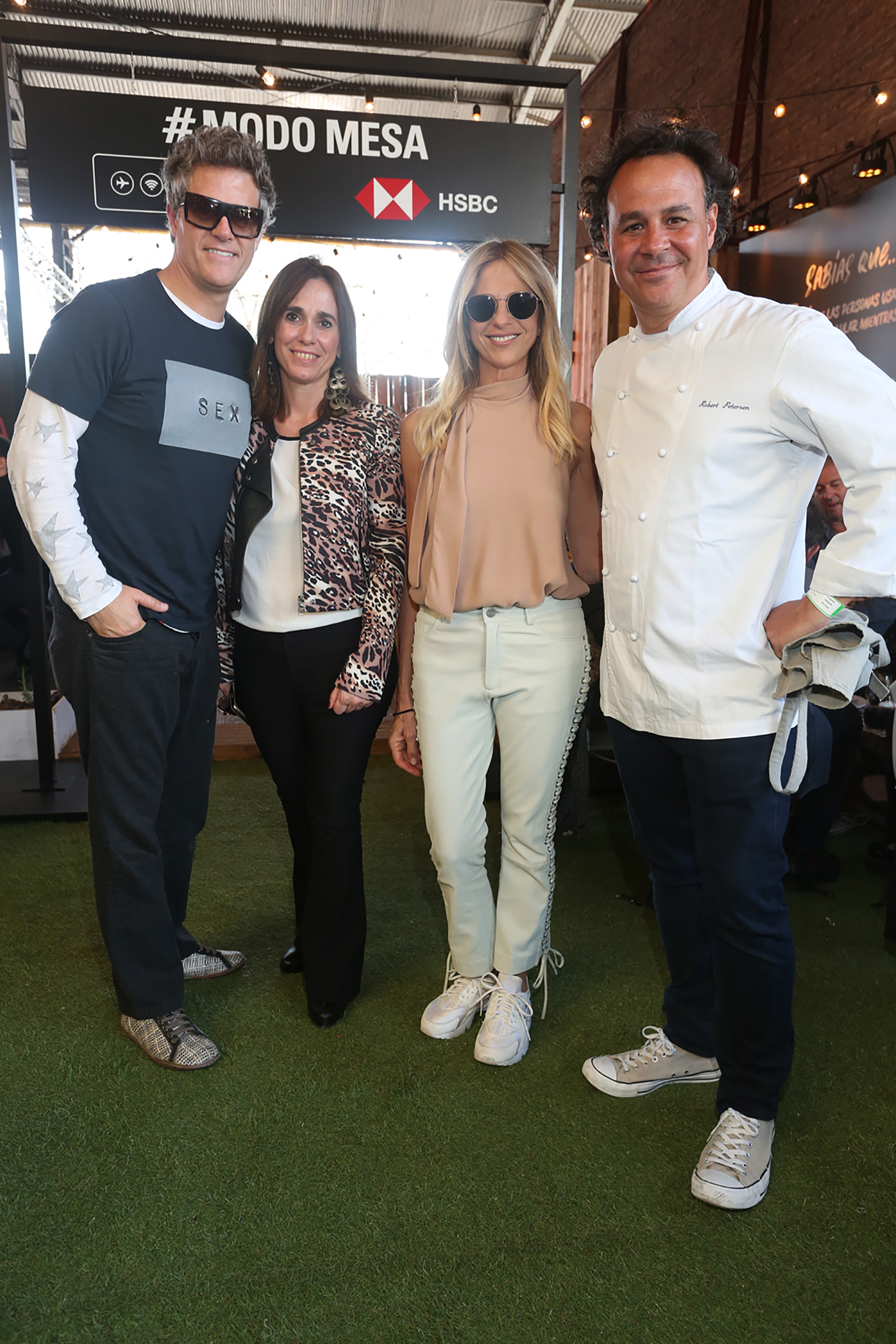 Mike Amigorena, Julia Loiss, Claudia Fontán y Roberto Petersen