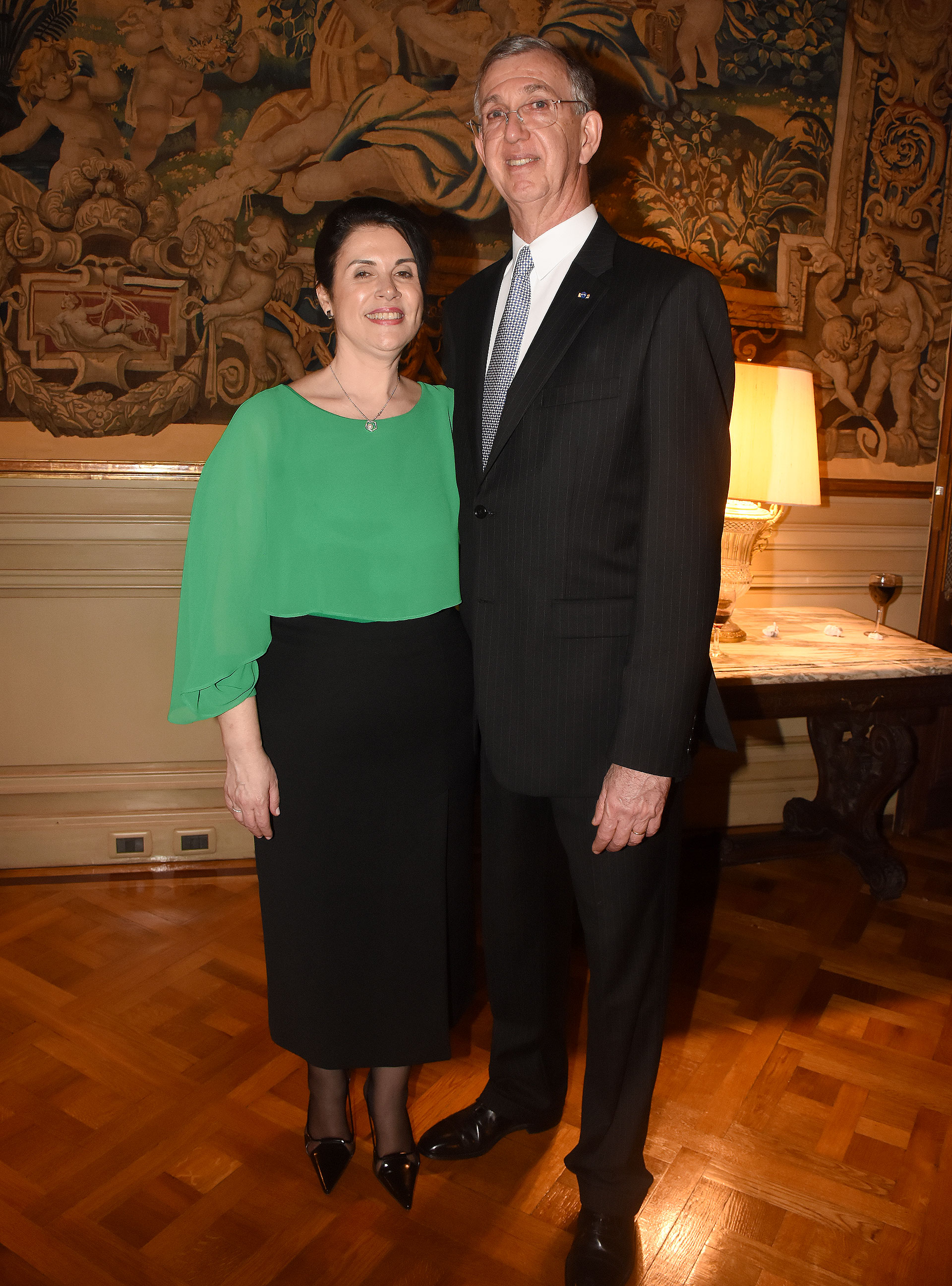 El embajador Sérgio Danese y su mujer Ángela ofrecieron un cóctel, en conmemoración del 196º aniversario de la Independencia de Brasil
